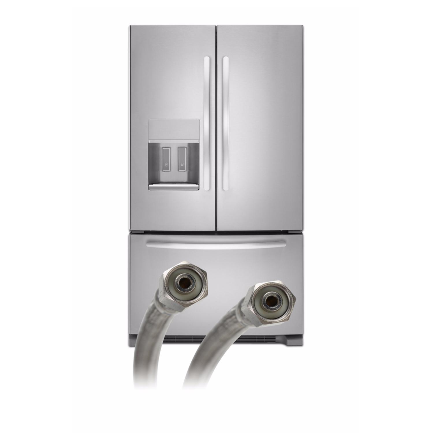 Fluidmaster 1/4 in. Compression X 1/4 in. D Compression 72 in. Stainless Steel Ice Maker Supply Line
