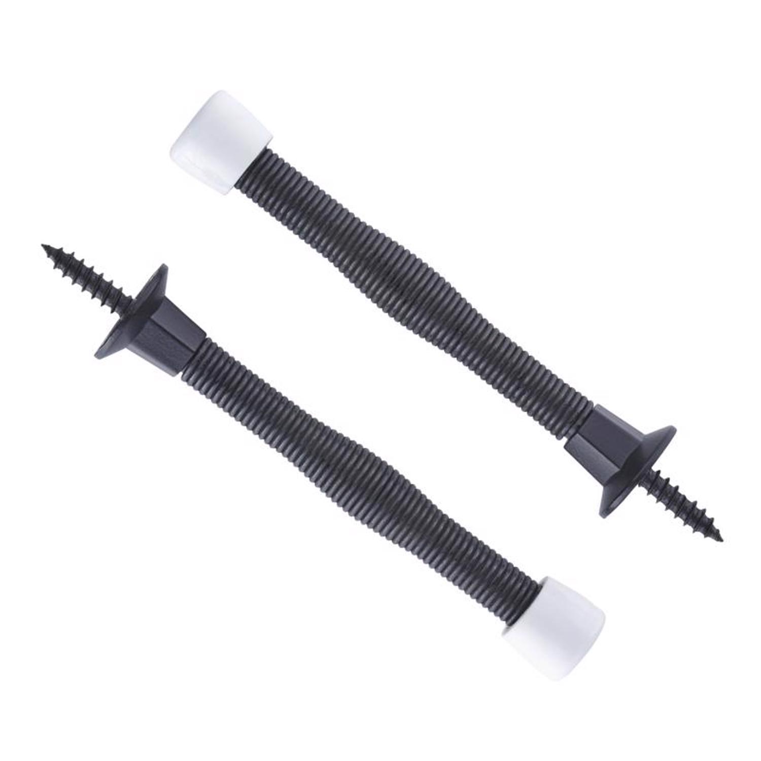 Ace 3 in. W Metal Oil Rubbed Bronze Spring Door Stop Mounts to door and wall 0 in.