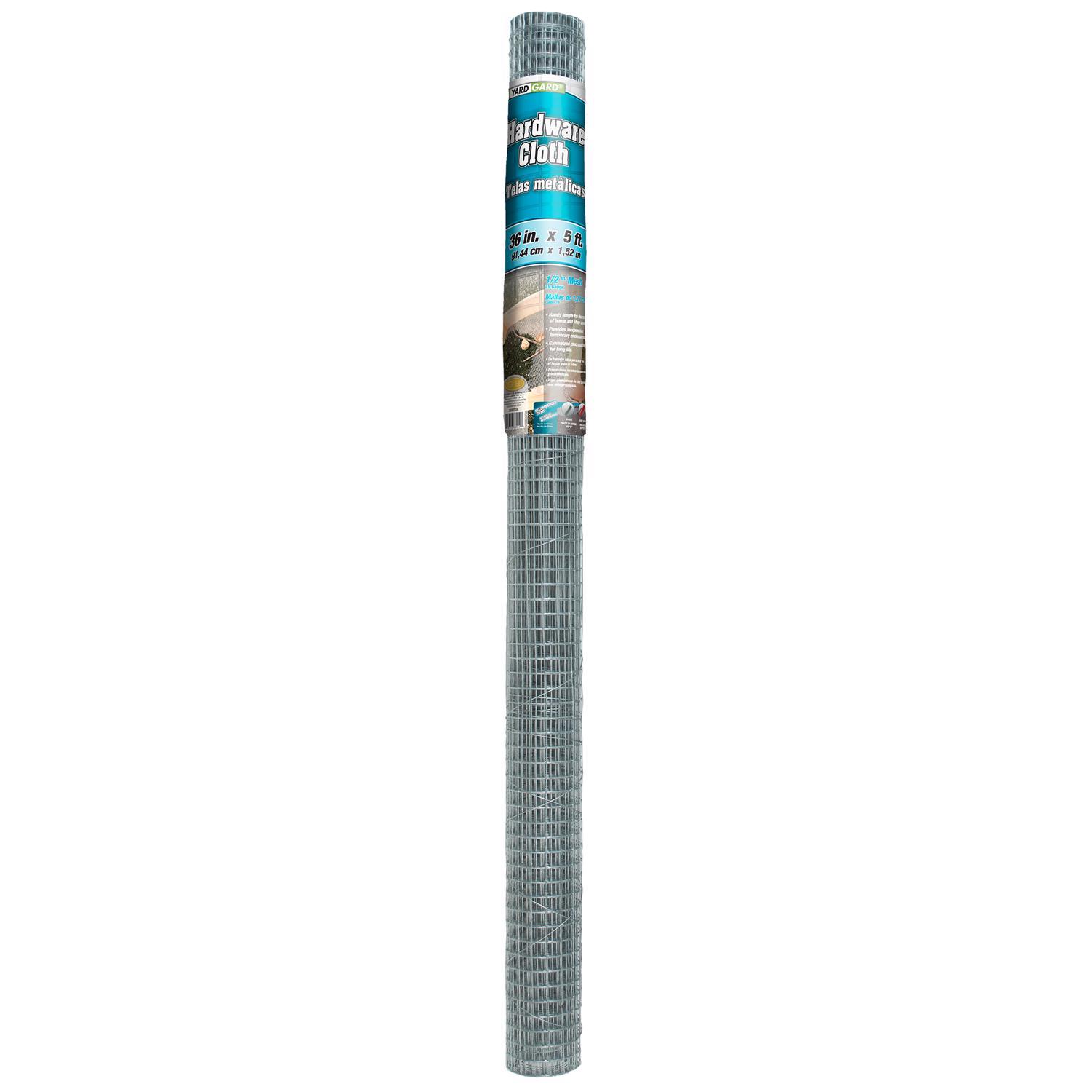 Garden Craft 36 in. H X 5 ft. L Galvanized Steel Hardware Cloth 1/2 in.