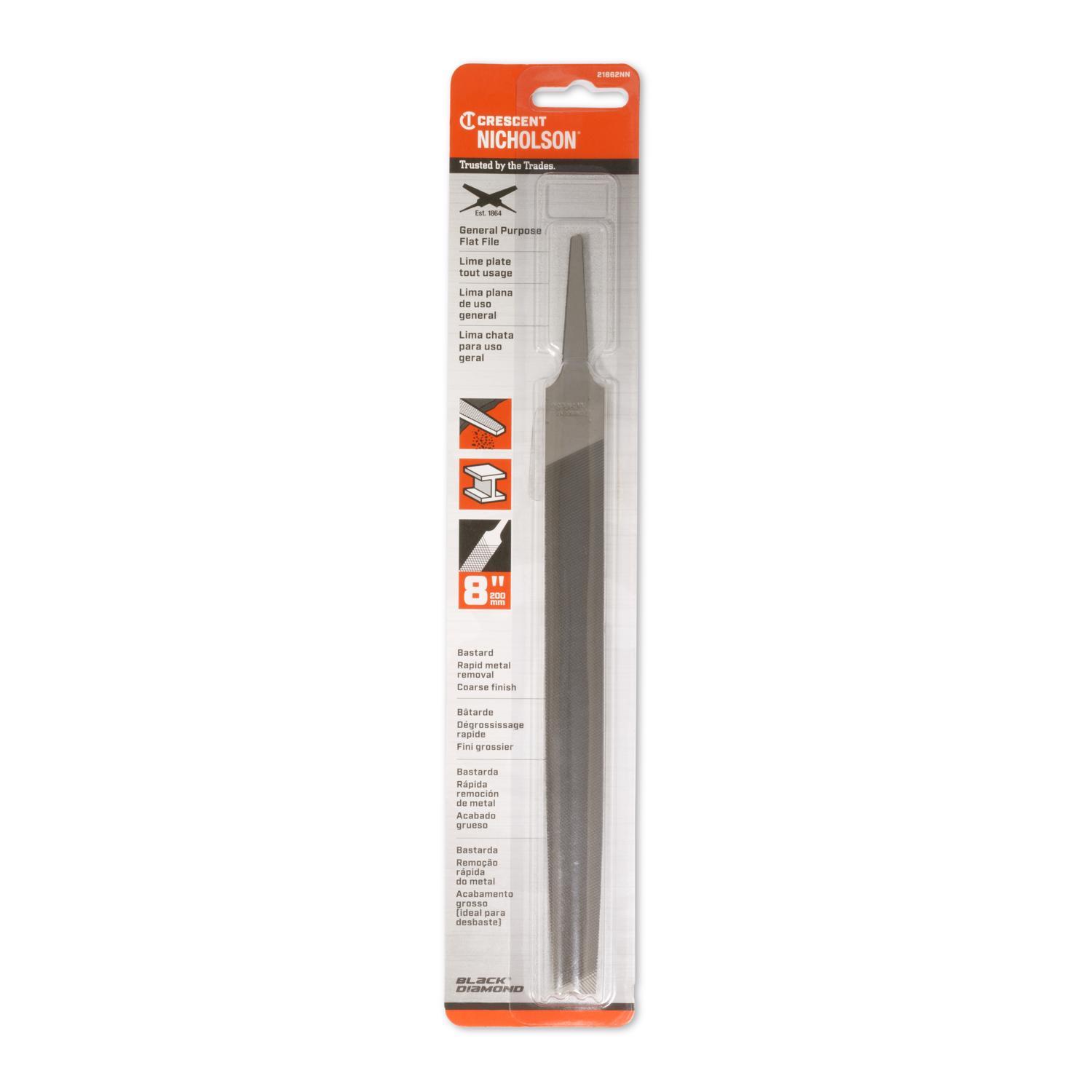 Crescent Nicholson 8 in. L X.75 in. W High Carbon Steel Bastard Cut File 1 pc