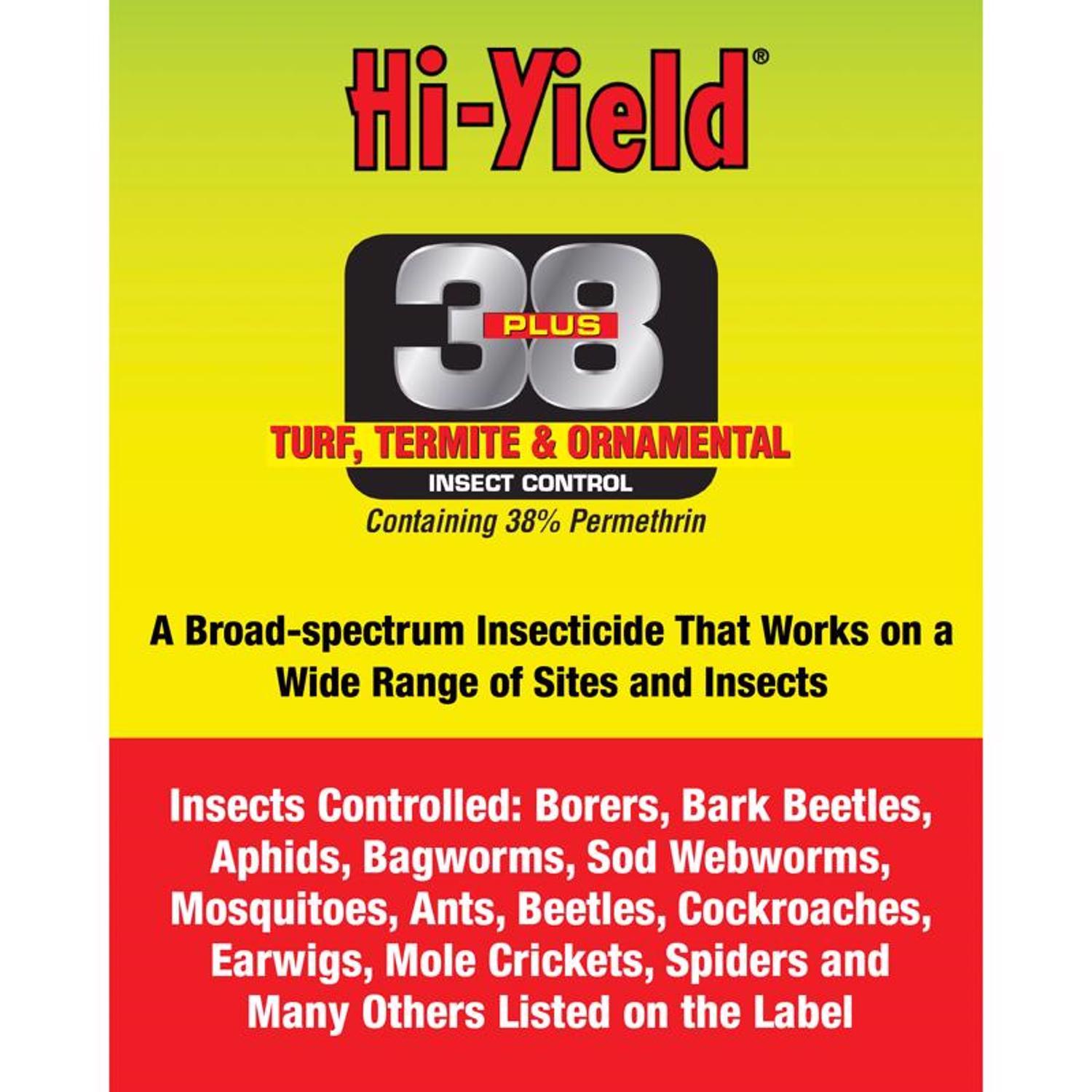 Hi-Yield 38 Plus Turf Termite and Ornamental Insect Killer Liquid Concentrate 32 oz