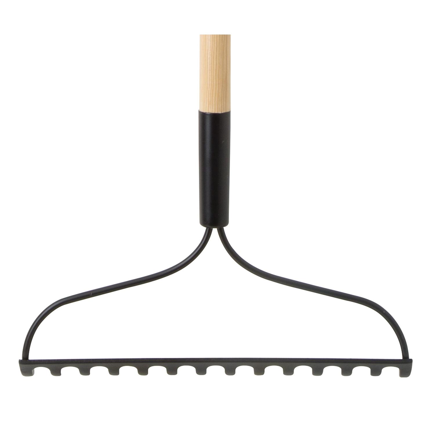 Home Plus 54 in. 14 Tine Steel Bow Rake Wood Handle