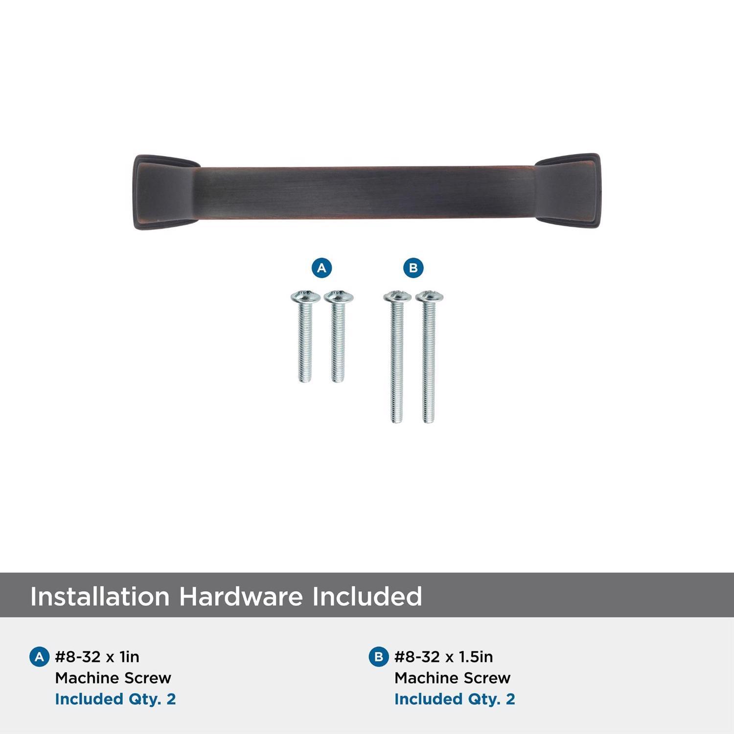 Amerock Traditional Arch Cabinet Pull 3 in. Oil Rubbed Bronze Brown 1 pk
