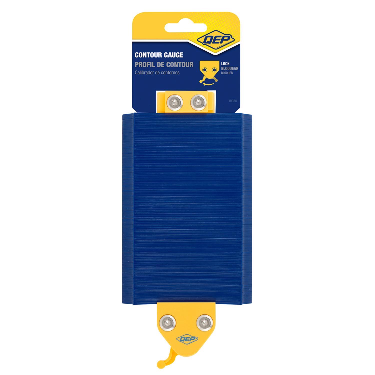 QEP 6 in. H X 4 in. W X 1/4 in. L Plastic Contour Gauge 1 pk