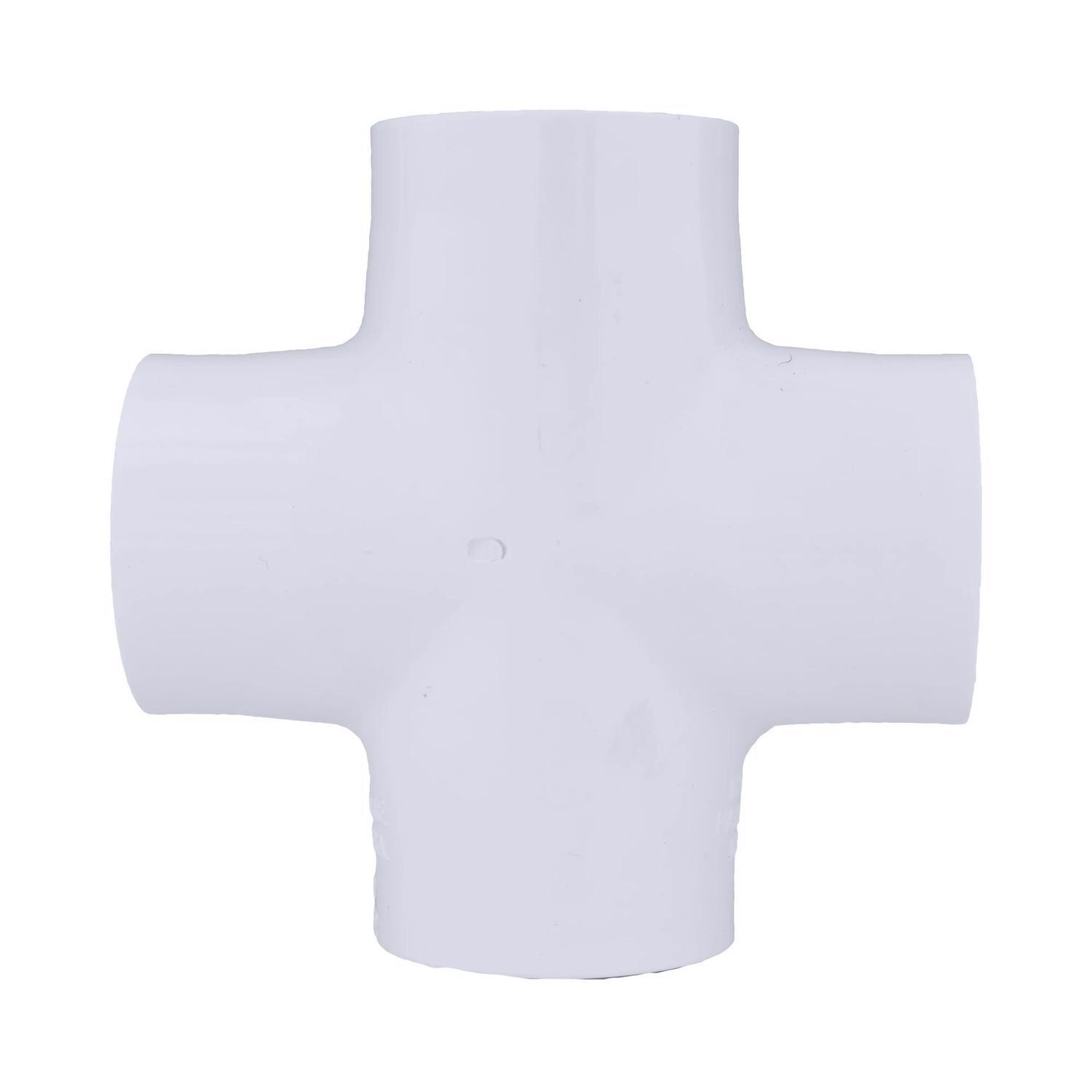 Charlotte Pipe Schedule 40 3/4 in. Slip X 3/4 in. D Slip PVC Cross 1 pk