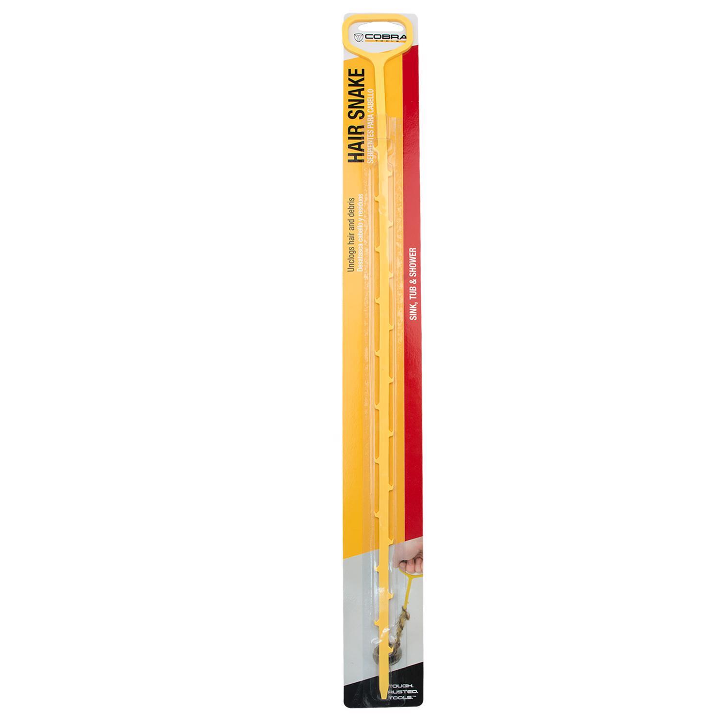 Cobra Hair Snake 1.68 ft. L Drain Opener