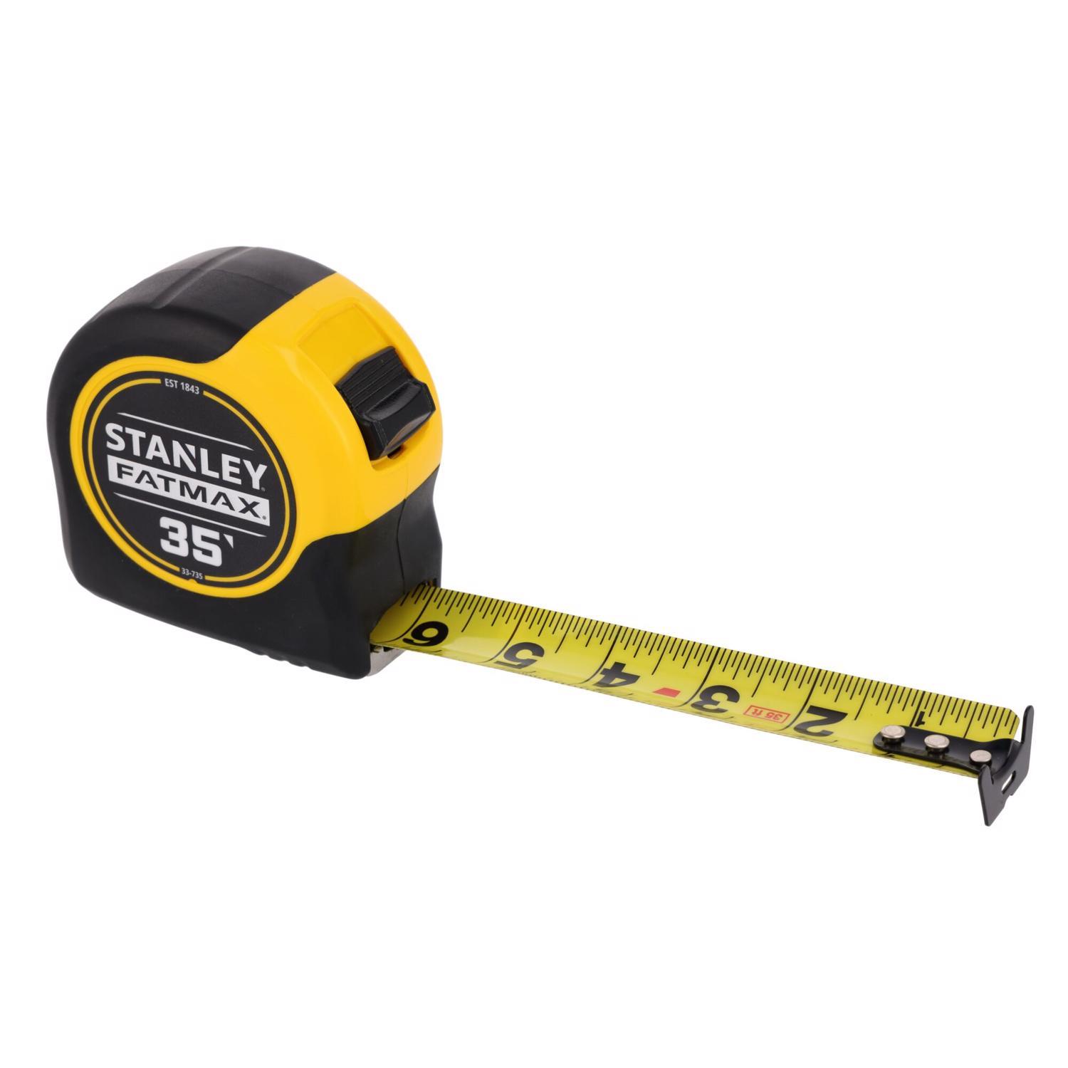 STANLEY FatMax 35 ft. L X 1.25 in. W Compact Wide Blade Tape Measure 1 pk