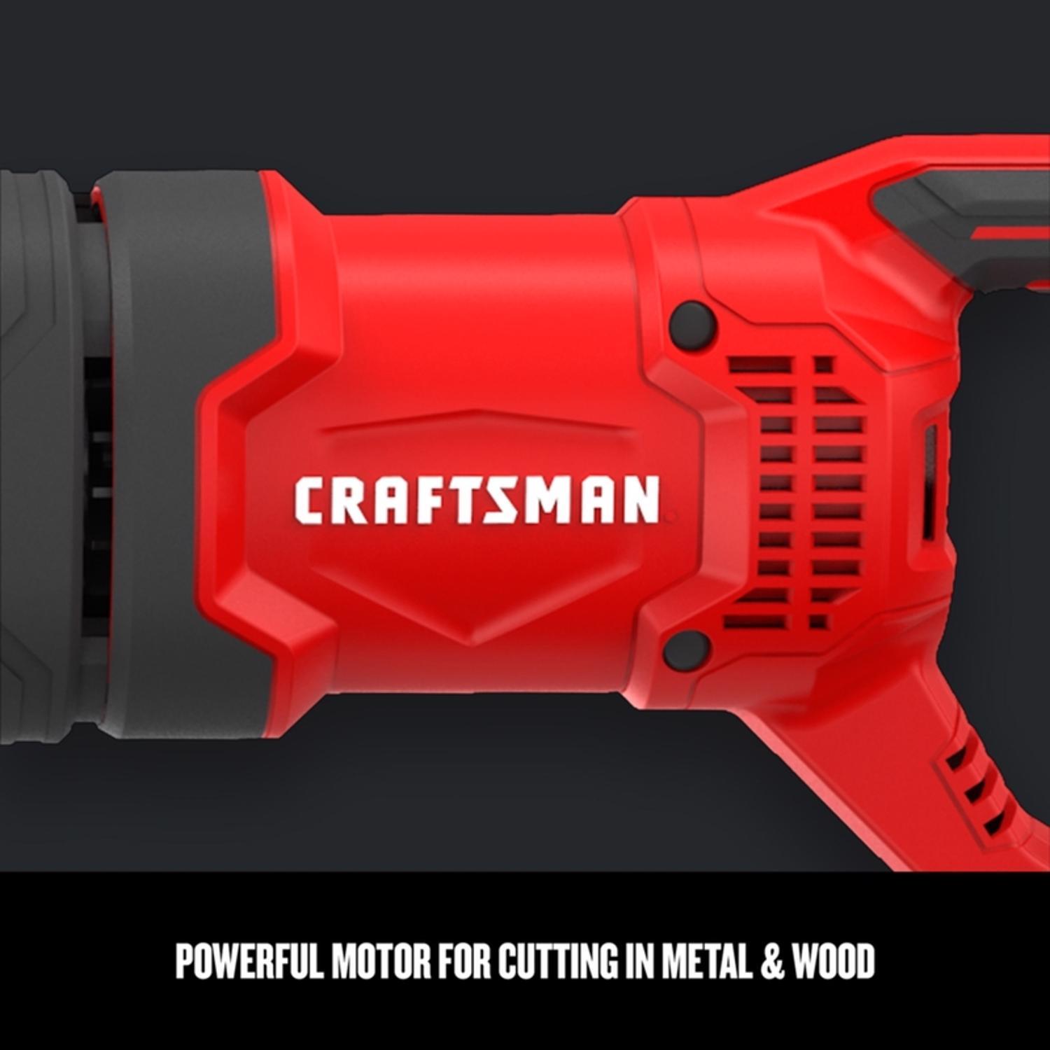 CRAFTSMAN 7.5 amps Corded Brushed Reciprocating Saw Tool Only