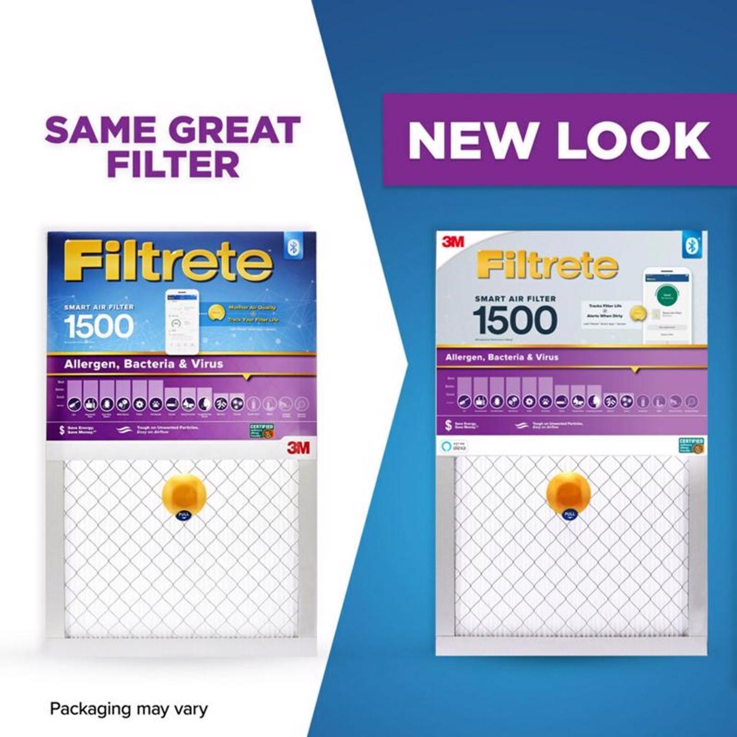 Filtrete 16 in. W X 20 in. H X 1 in. D Polypropylene 12 MERV Smart Air Filter 1 pk