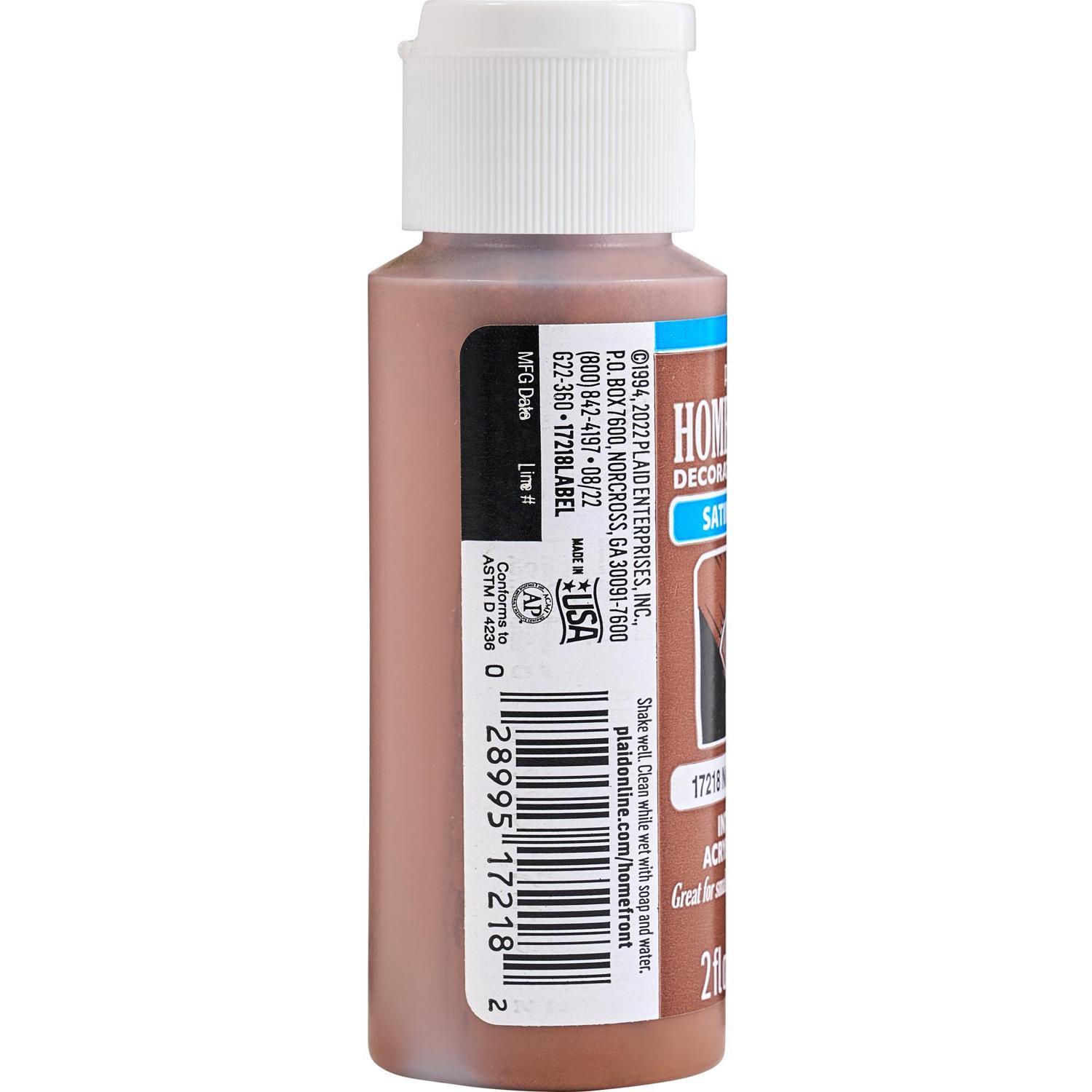 Homefront Satin Nutmeg Brown Hobby Paint 2 oz