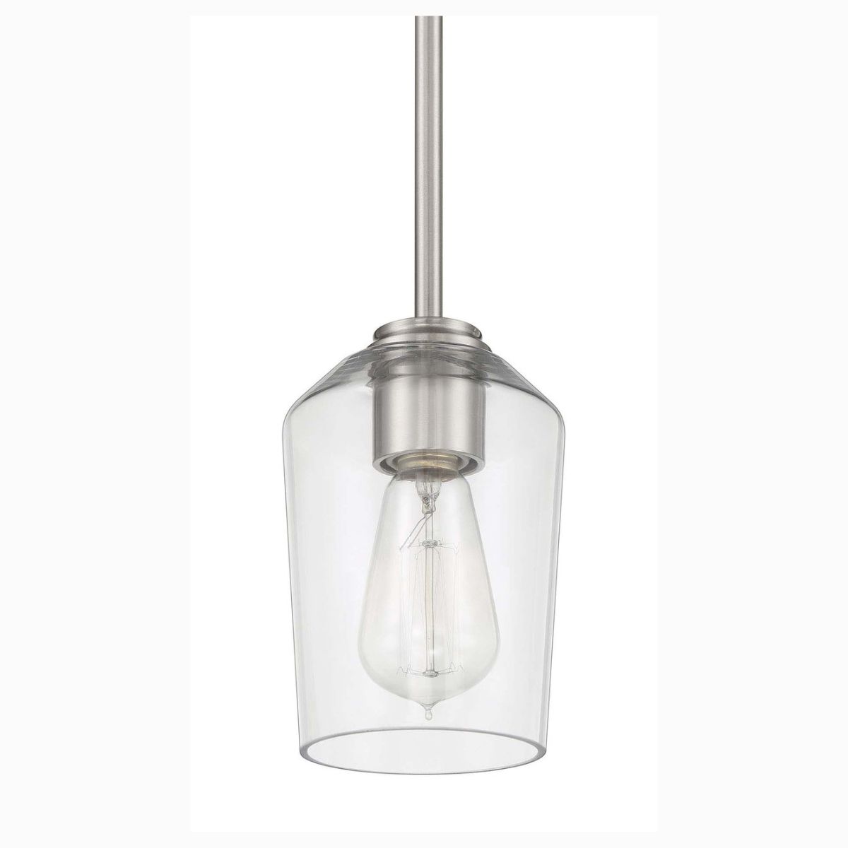 Craftmade Shayna 1 Light Mini Pendant in Brushed Polished Nickel