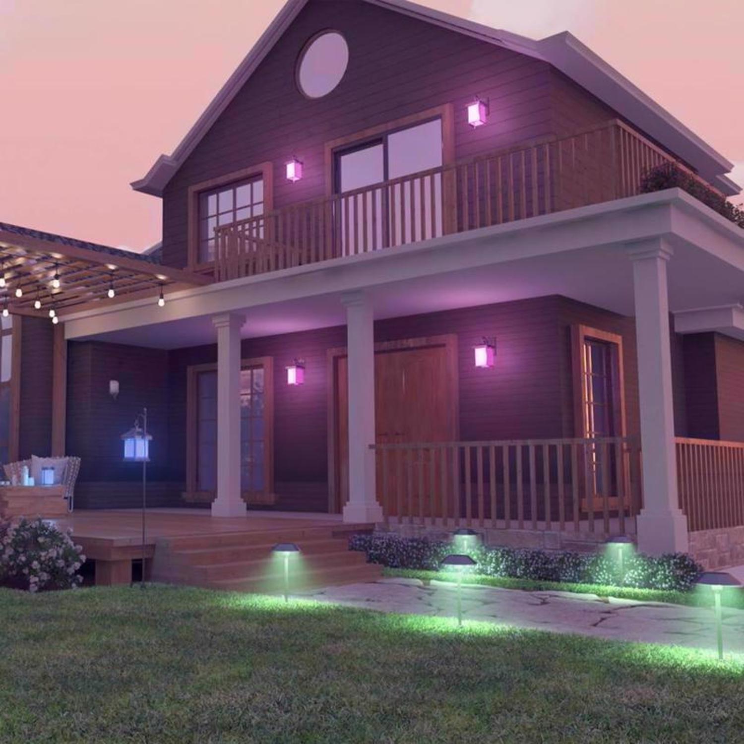 Feit OneSync Bronze Solar Powered/Remote 1 W LED Spotlight 2 pk