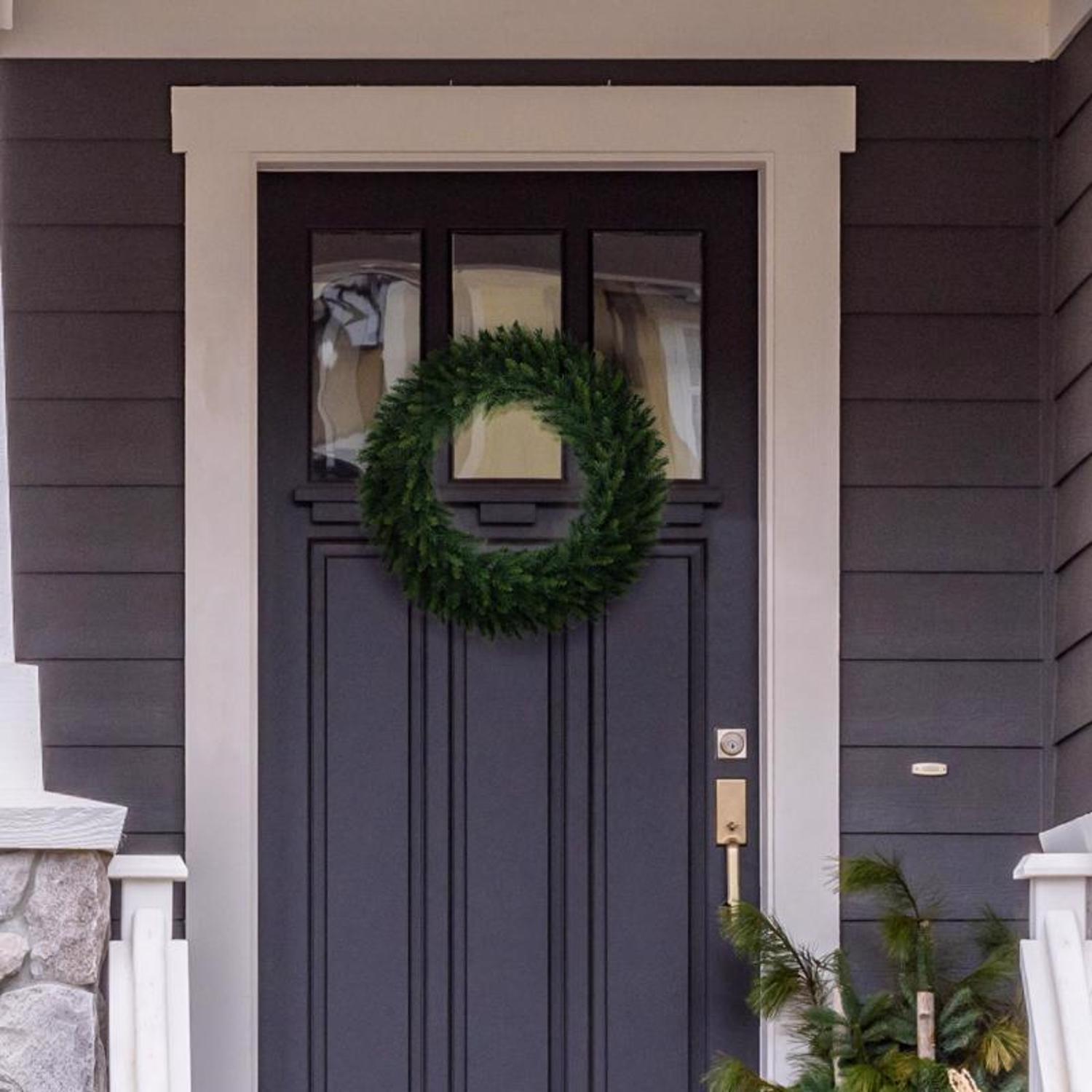Holiday Bright Lights 24 in. D X 2 ft. L Douglas Wreath