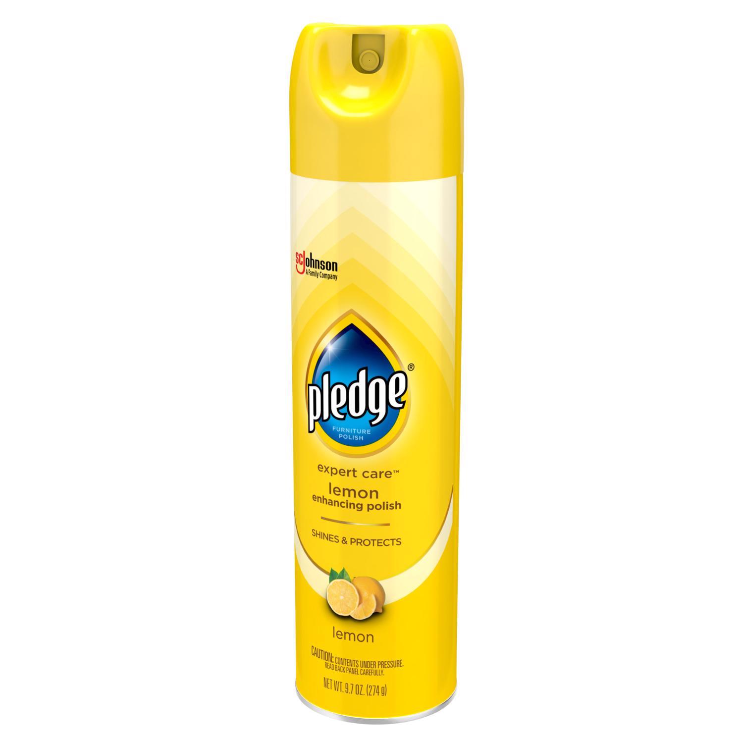 Pledge Lemon Scent Furniture Polish 9.7 oz Spray