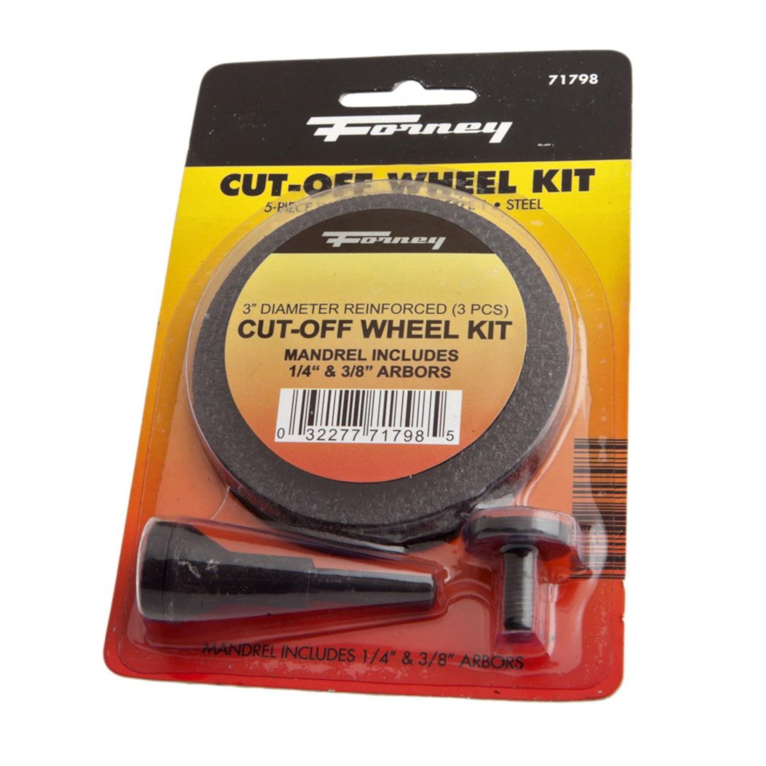 Forney 3 in. D X 7/8 in. X.040 in. thick Aluminum Oxide Cut-Off Wheel Kit 1 pc