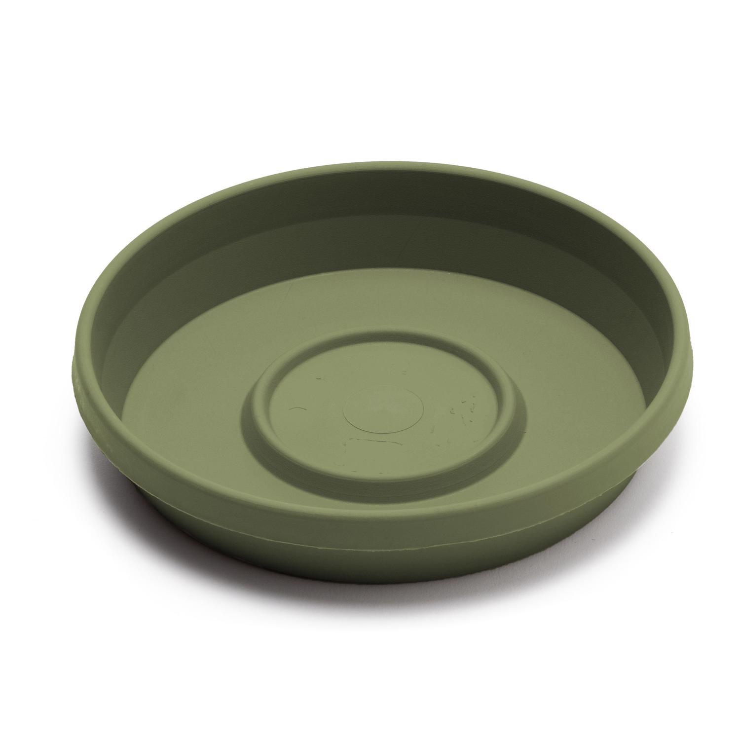 Bloem Terra 1.5 in. H X 7.5 in. W X 6.5 in. D Resin Traditional Plant Saucer Living Green