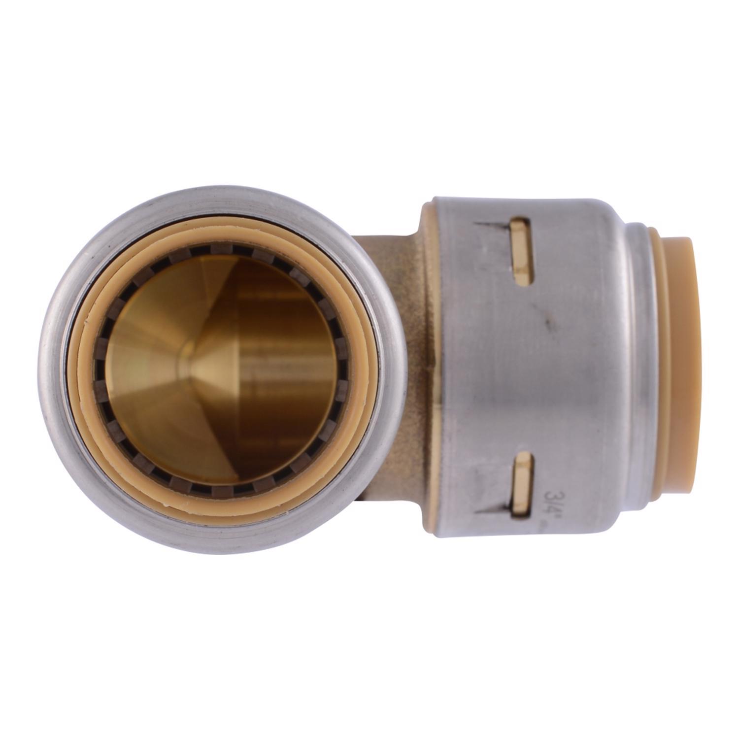 SharkBite Push to Connect 3/4 in. Barb each X 3/4 in. D Brass Elbow