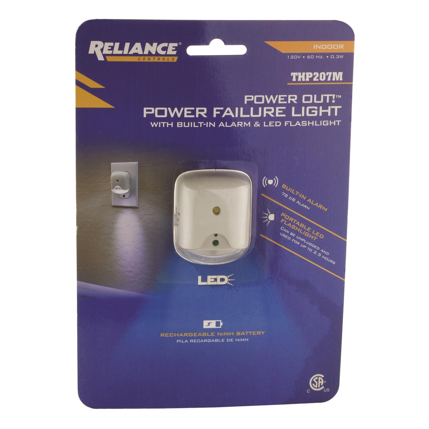 Reliance Controls Power Out 100 lm White LED Rechargeable Flashlight