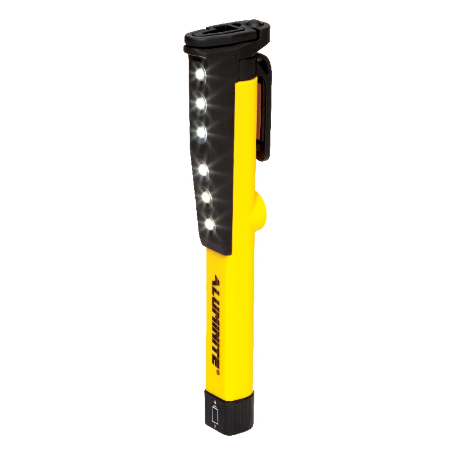 Aluminite Dark Bewarei 100 lm Black/Yellow LED Work Light AAA Battery