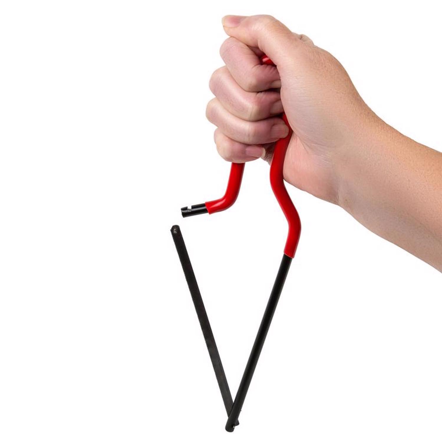 Superior Tool 6 in. High Carbon Steel Mini Hacksaw Black/Red 1 pc