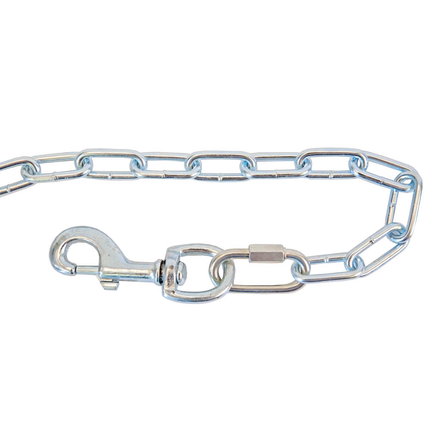 Koch Industries Silver Steel Dog Tie Out Chain Large