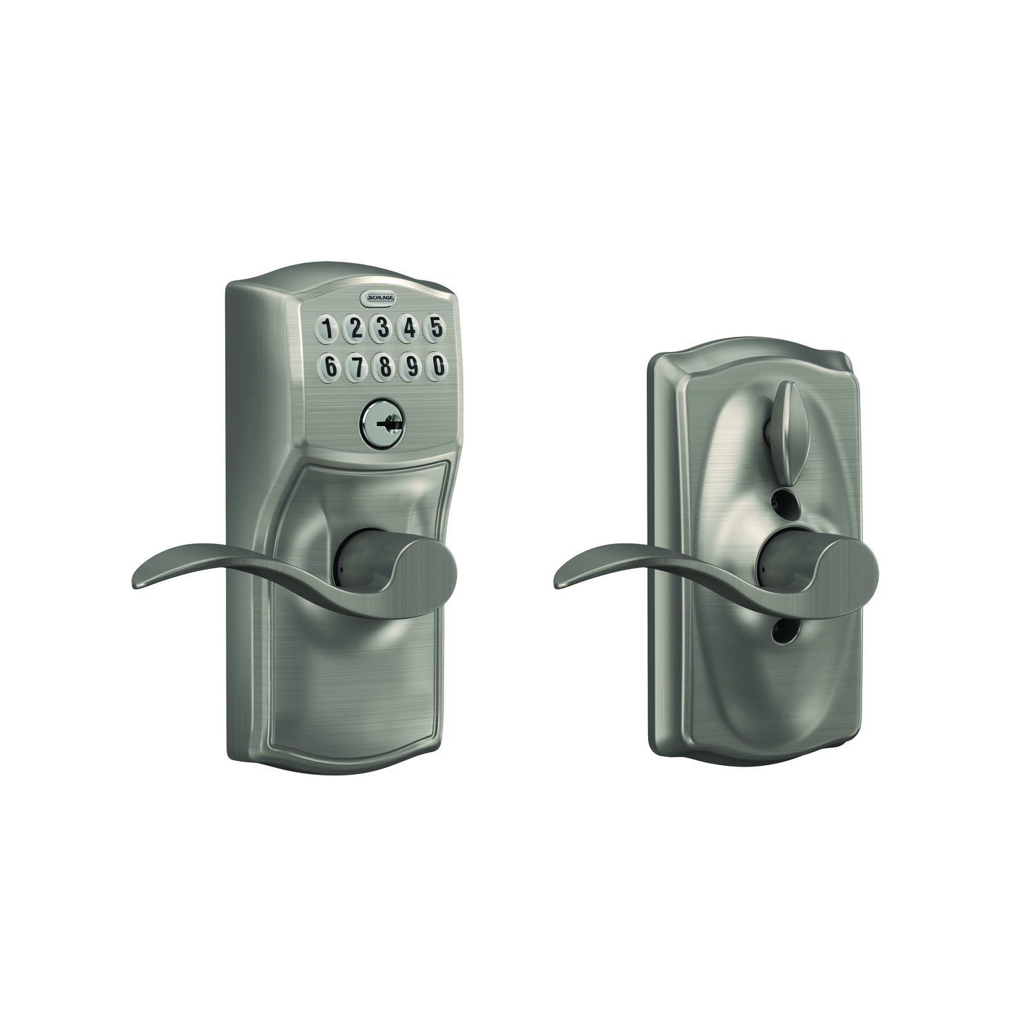 Schlage Satin Nickel Steel Electronic Keypad Entry Lock