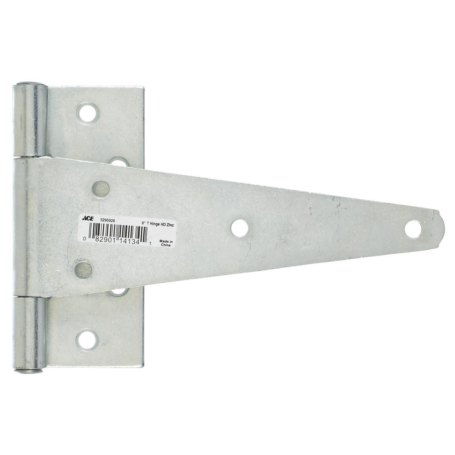 Ace 8 in. L Zinc-Plated Heavy Duty T Hinge 1 pk