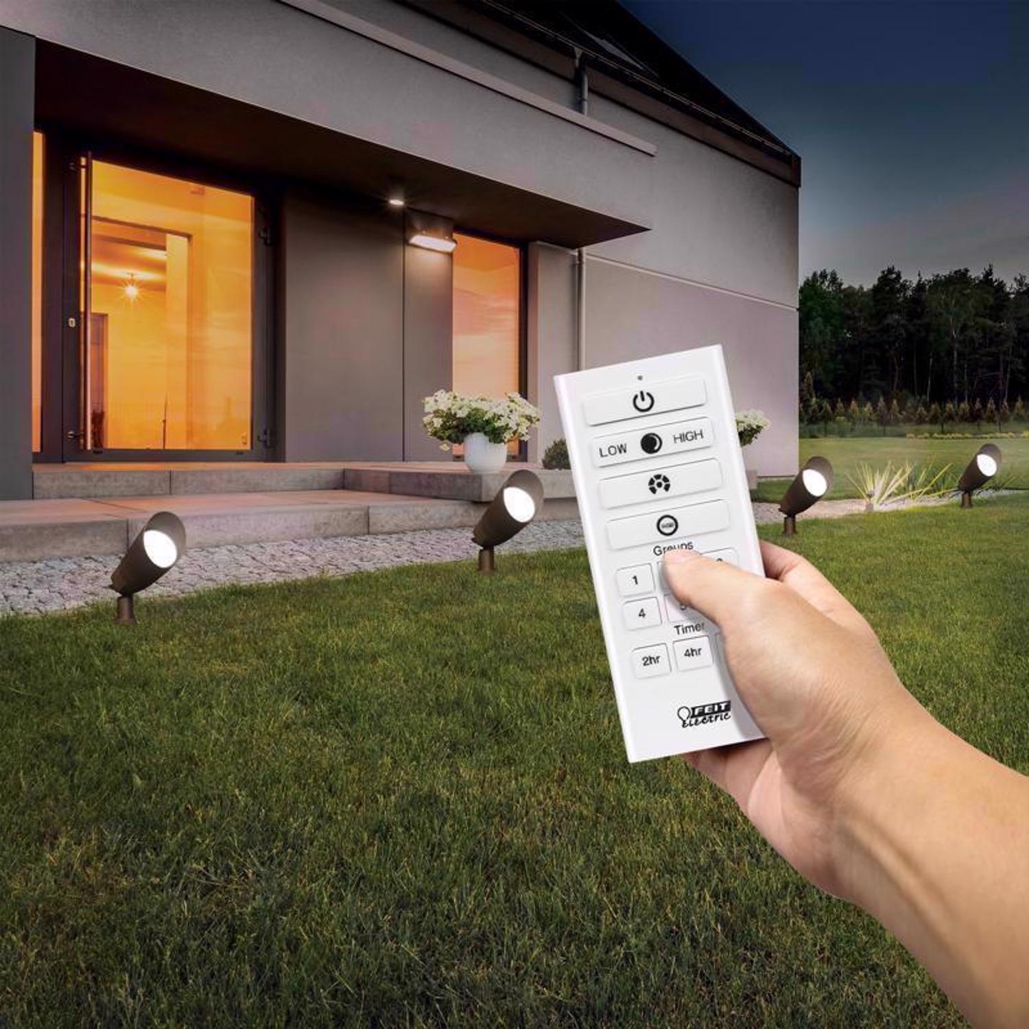 Feit OneSync Bronze Solar Powered/Remote 1 W LED Spotlight 1 pk