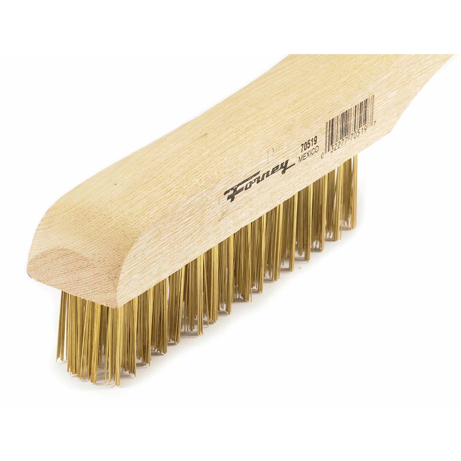Forney 9.5 in. L X 10.25 in. W Wire Brush Brass 1 pc