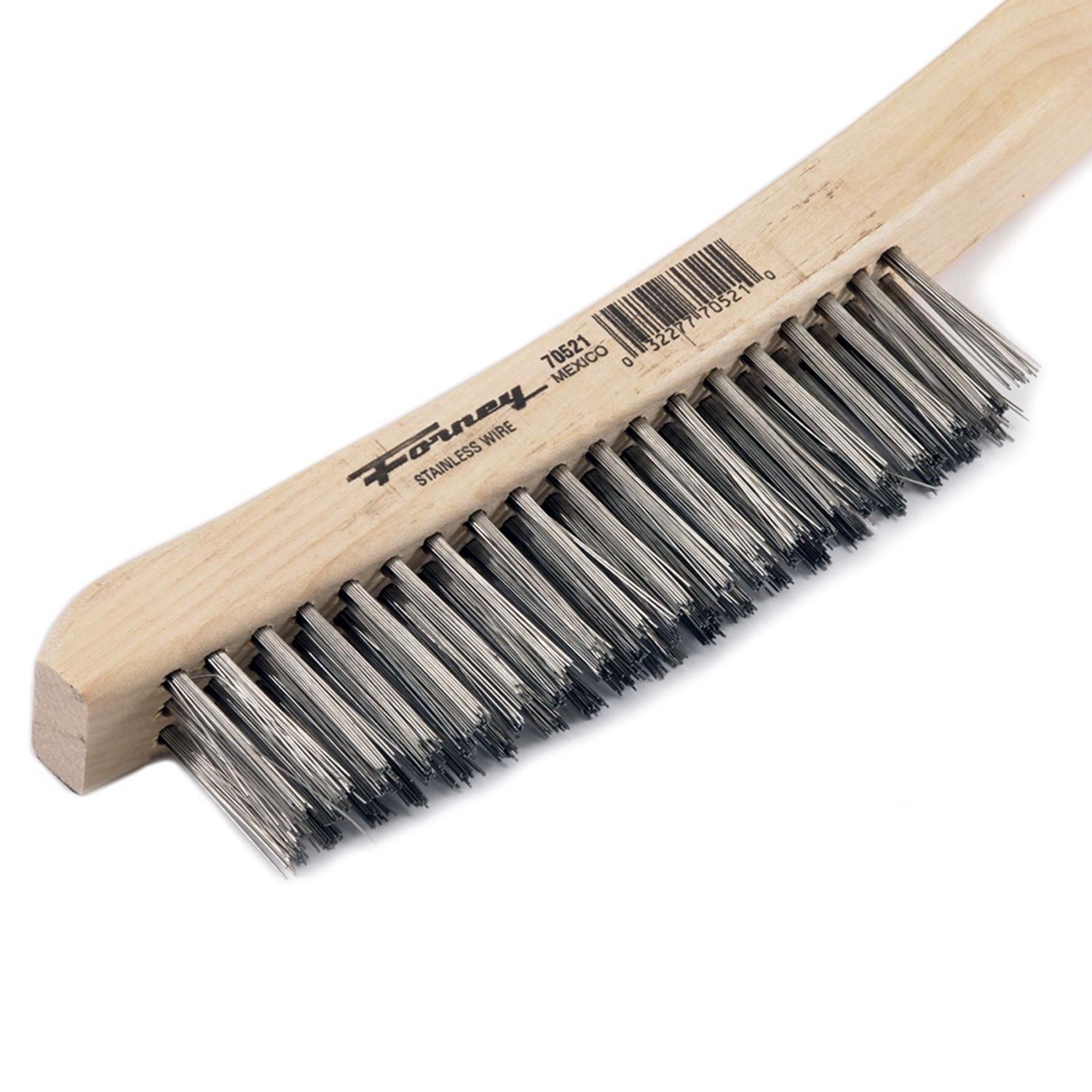 Forney 13-3/4 in. L X 2.25 in. W Scratch Brush Stainless Steel 1 pc
