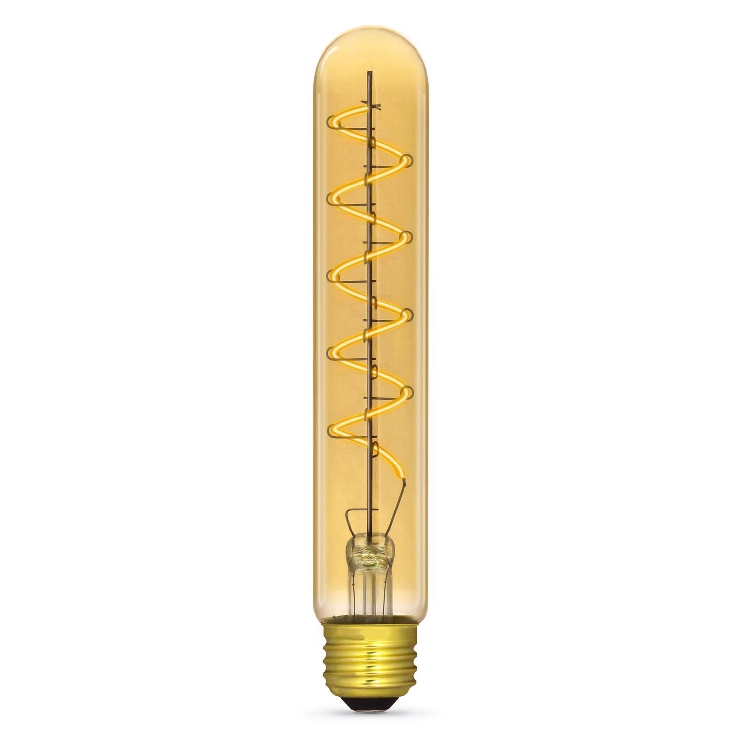 Feit T10 E26 (Medium) LED Bulb Amber 40 Watt Equivalence 1 pk