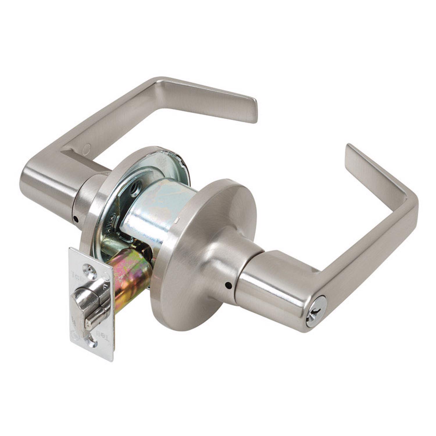 Tell Cortland Satin Chrome Entry Door Knob 2 in.