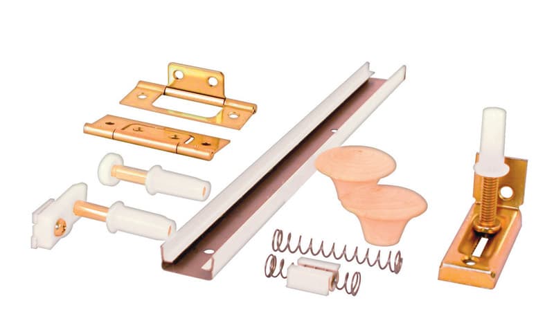 Prime-Line 72 in. L White Steel Hardware Kit 1 pk