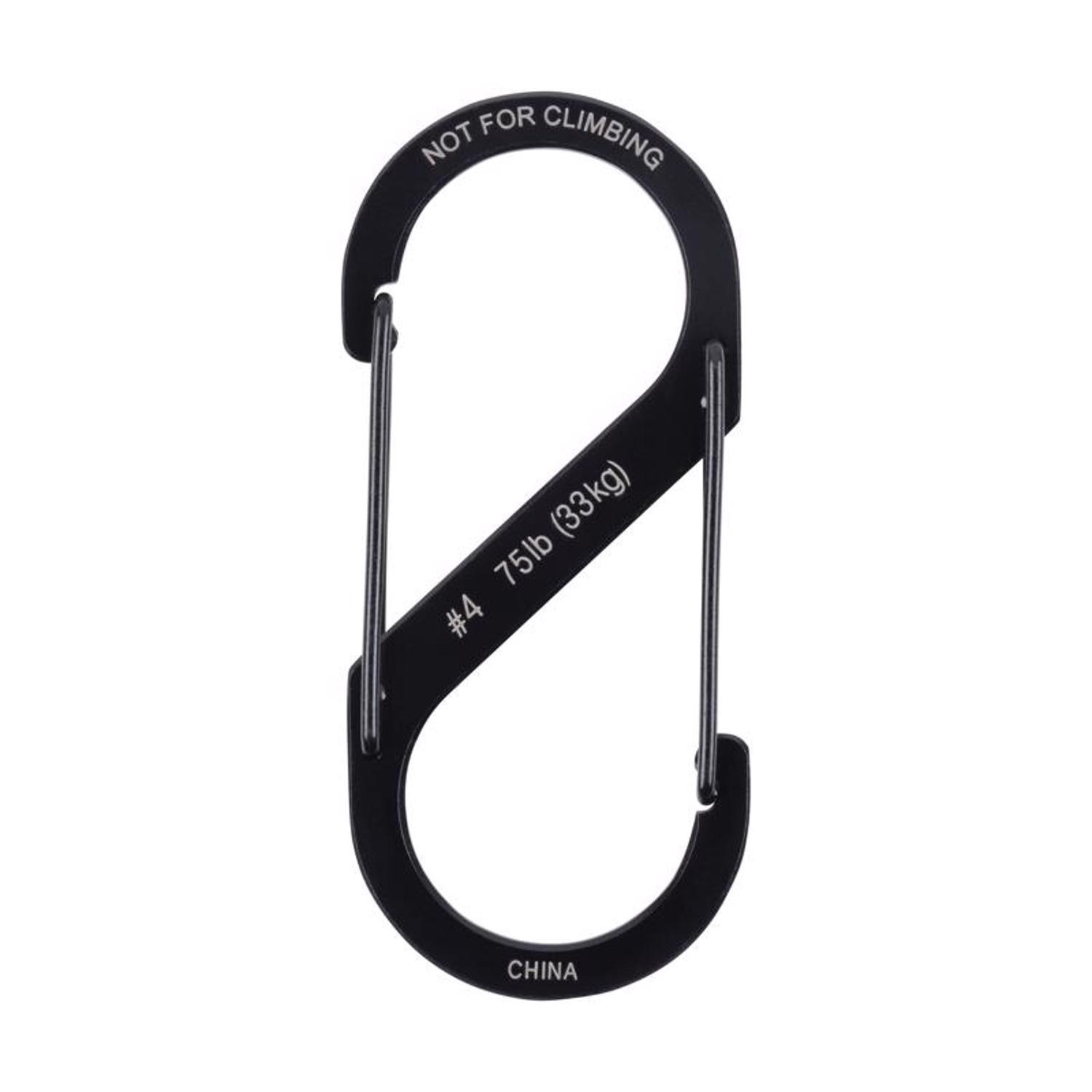 Nite Ize S-Biner Stainless Steel Black Dual Carabiner S-Biner