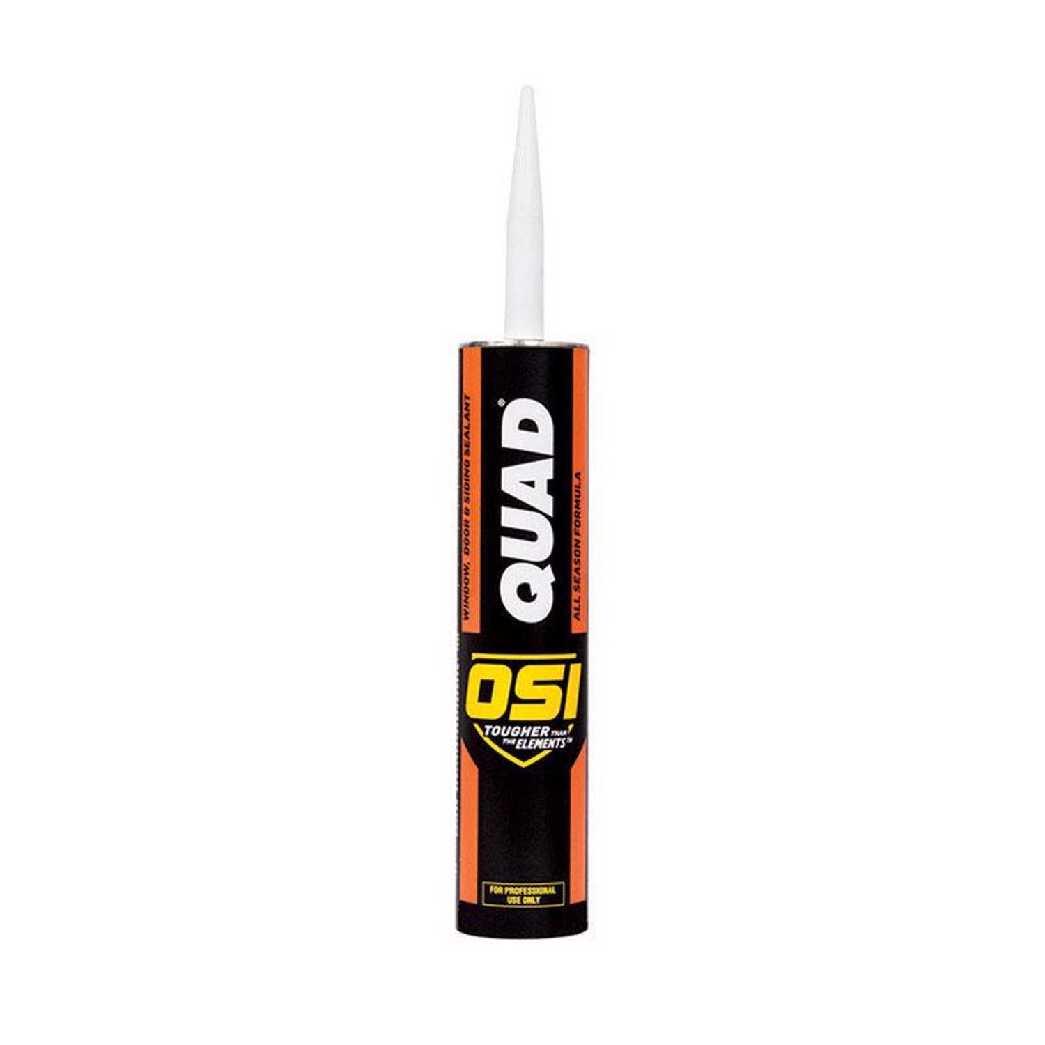OSI Quad Gray Elastomeric Polymers Door/Siding/ Window Sealant 10 oz