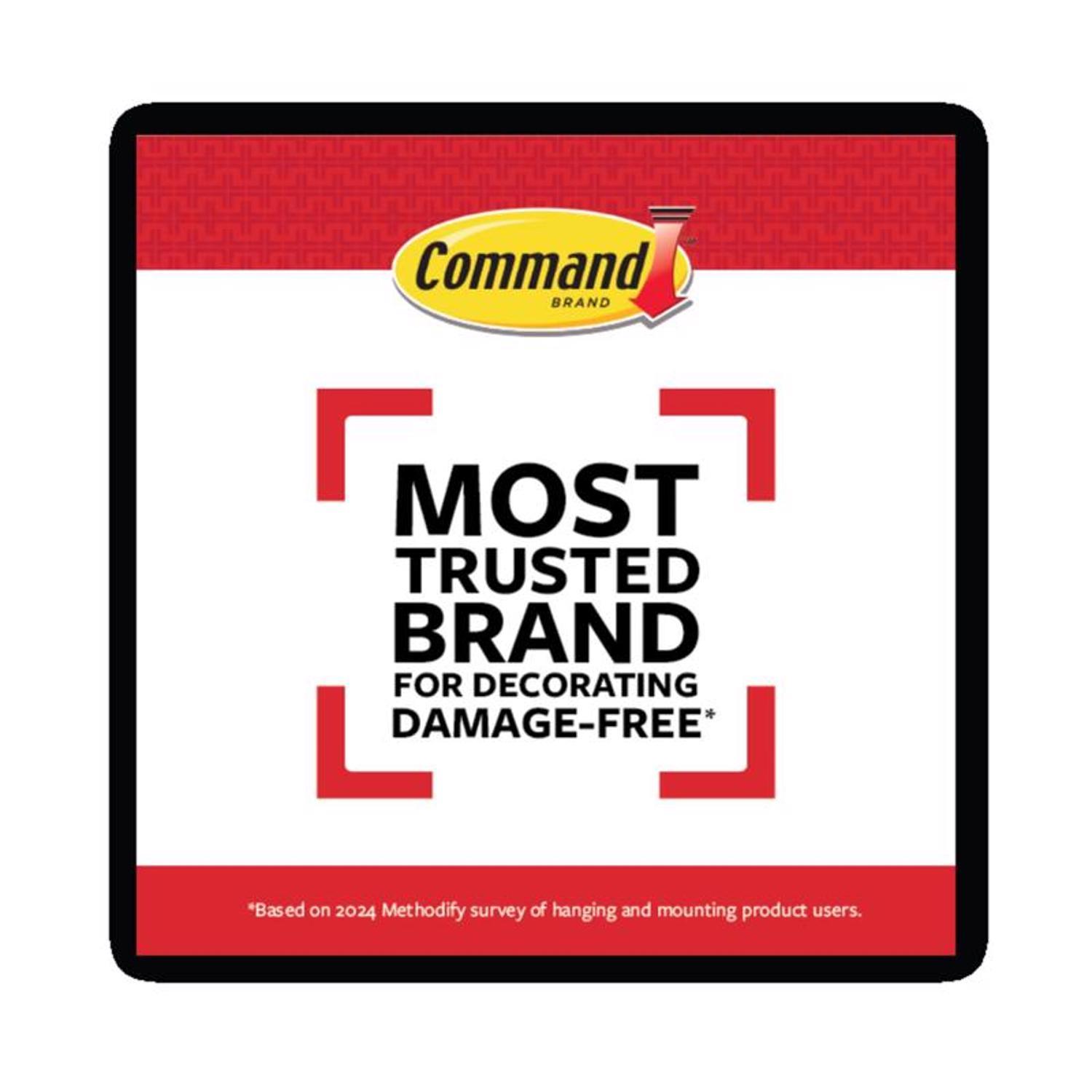 3M Command Medium Plastic Wire Hooks 2-1/6 in. L 7 pk