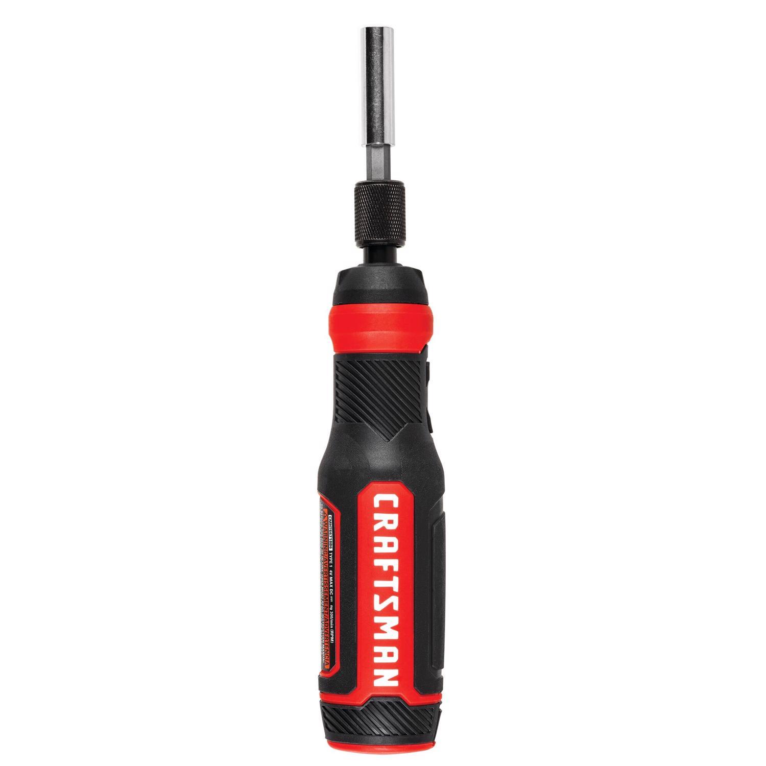CRAFTSMAN 4V MAX Cordless Rechargeable Screwdriver Kit