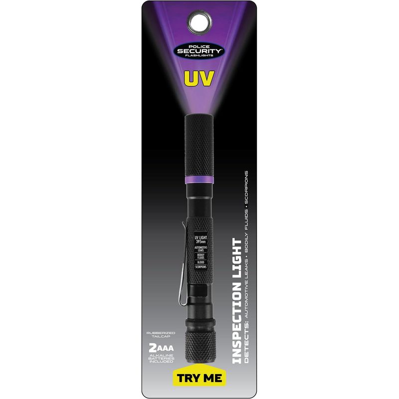 Police Security UV Inspection Light Flashlight