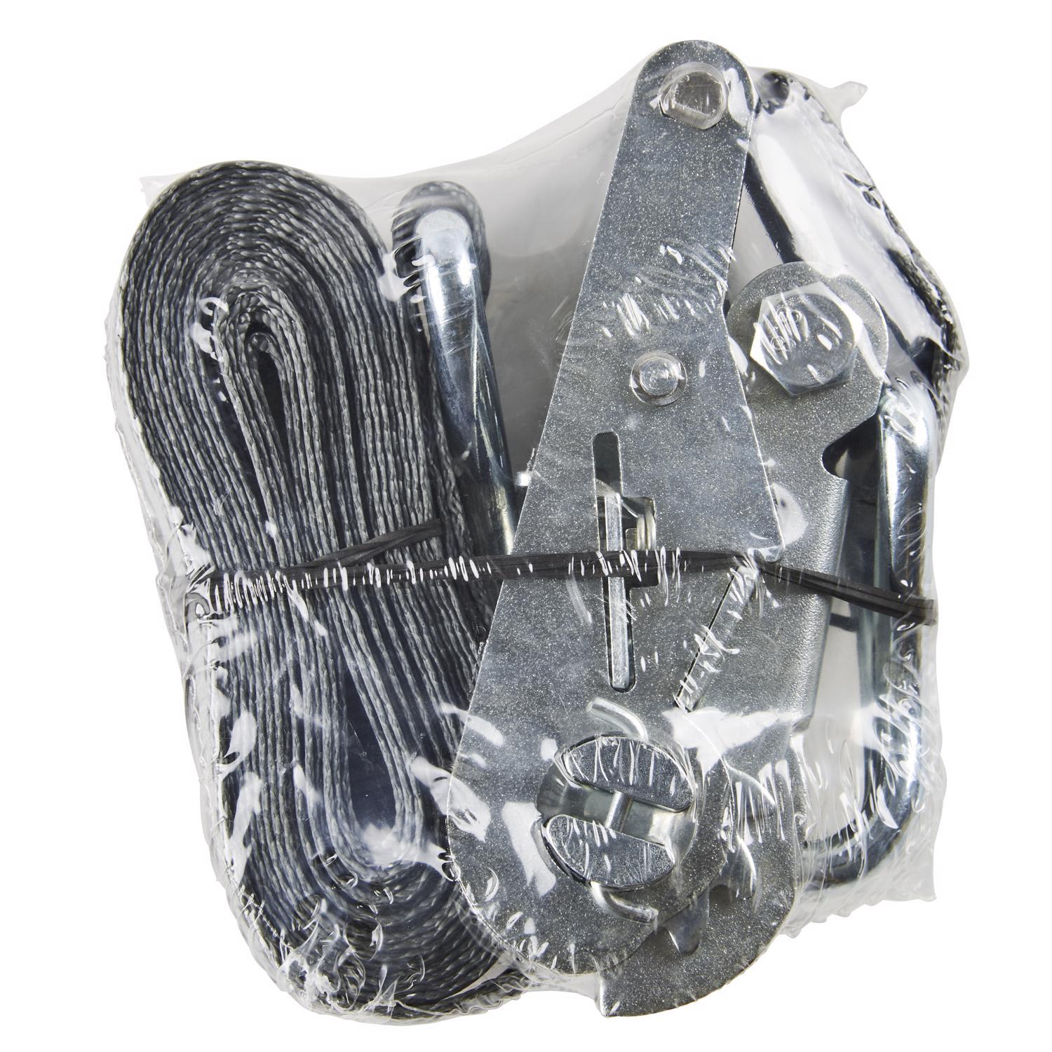 Keeper 1-3/4 in. W X 15 ft. L Black/Gray Tie Down w/Ratchet 1666 lb 1 pk