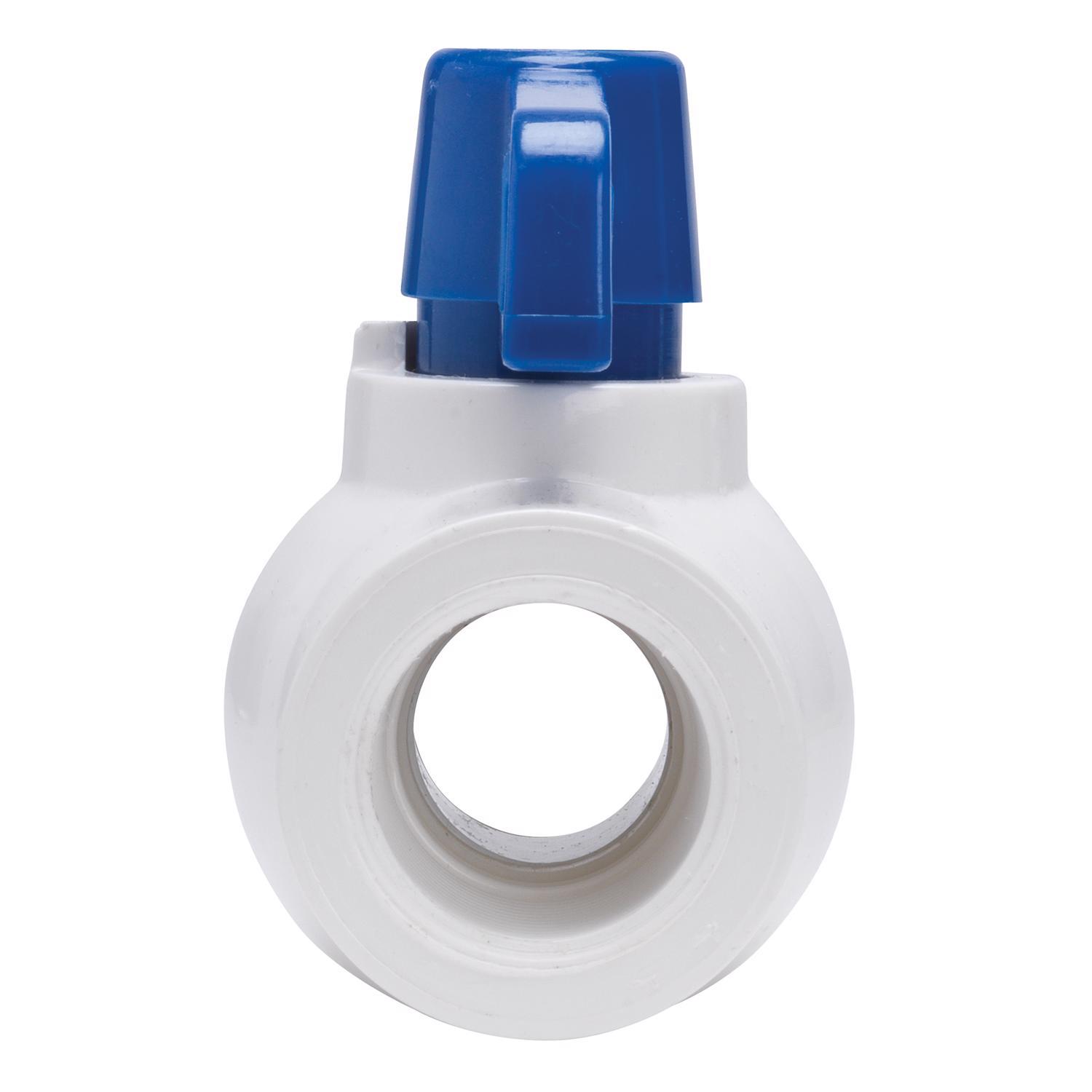Homewerks 1-1/2 in. PVC FIP Ball Valve Full Port Quarter-Turn Lever For Non-Potable Water