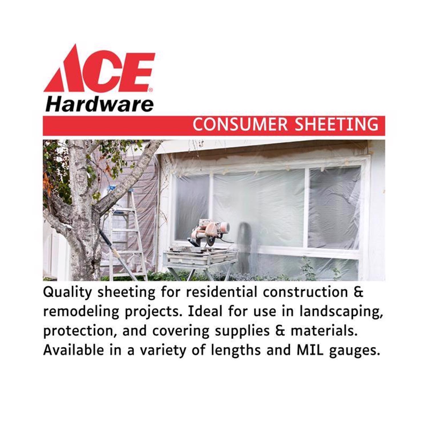Ace 9 ft. W X 12 ft. L X 0.5 mil Plastic Drop Cloth 1 pk