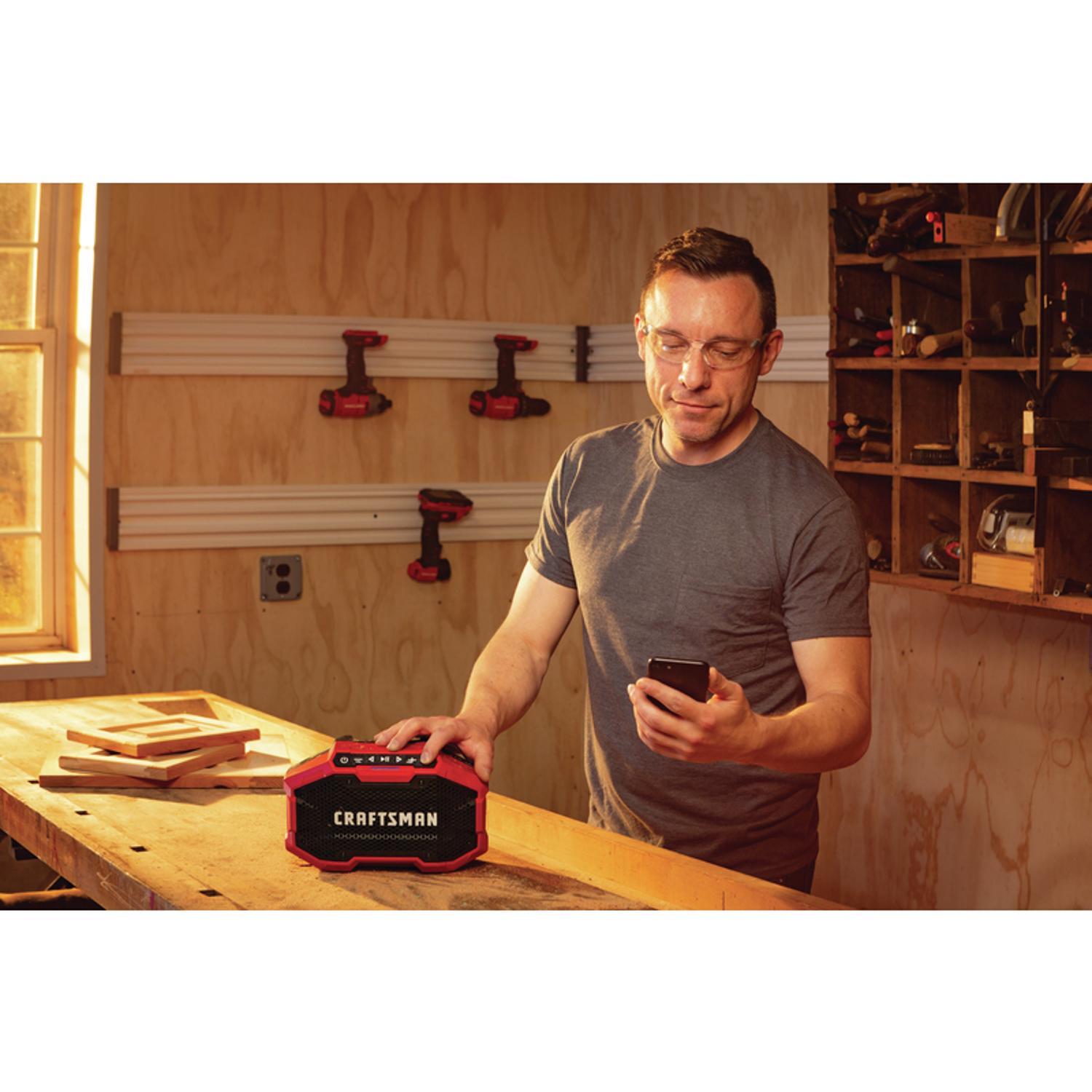CRAFTSMAN V20 Wireless Bluetooth Jobsite Speaker