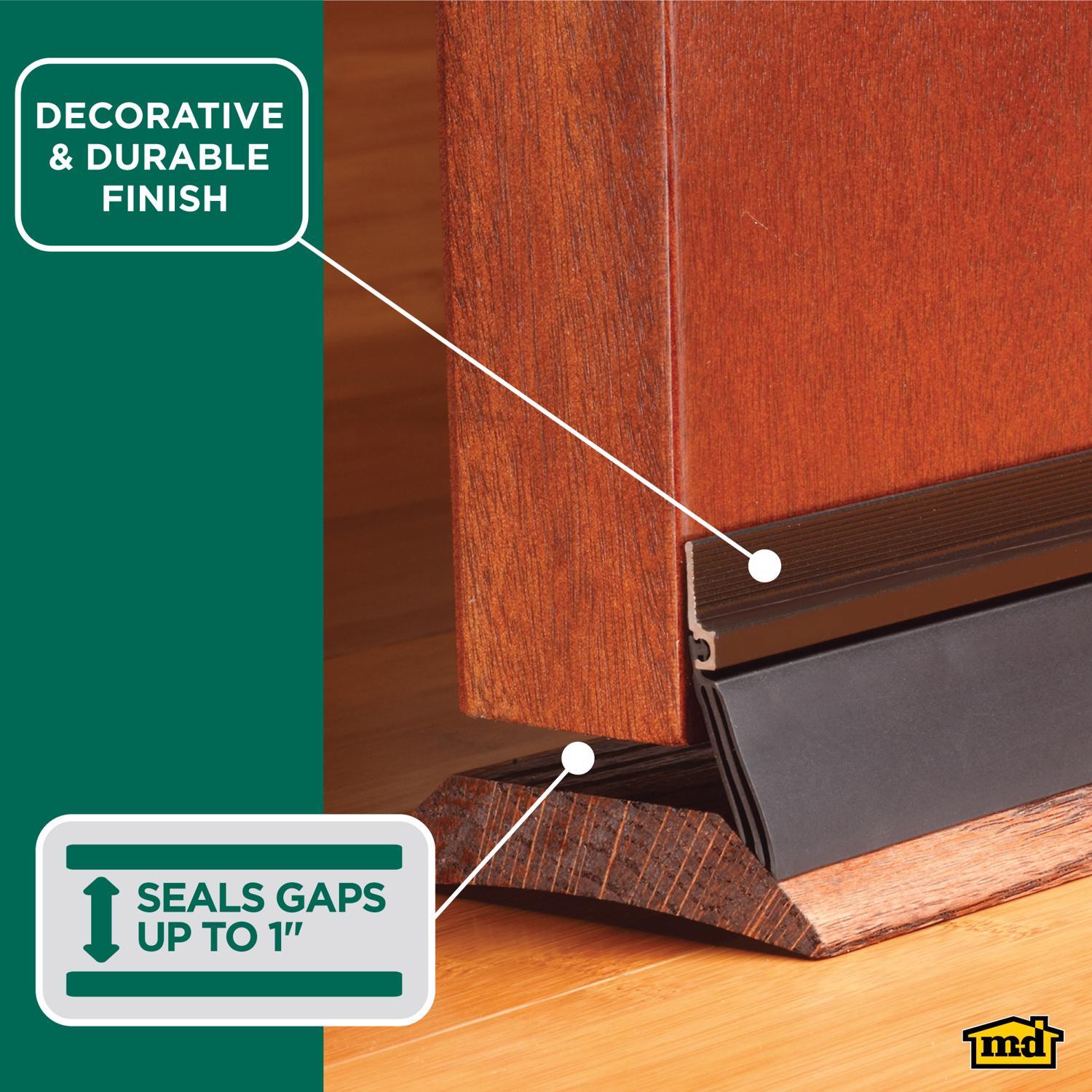 M-D Building Products CINCH Bronze Aluminum/Vinyl Weatherstrip For Doors 36 in. L X 2 in.