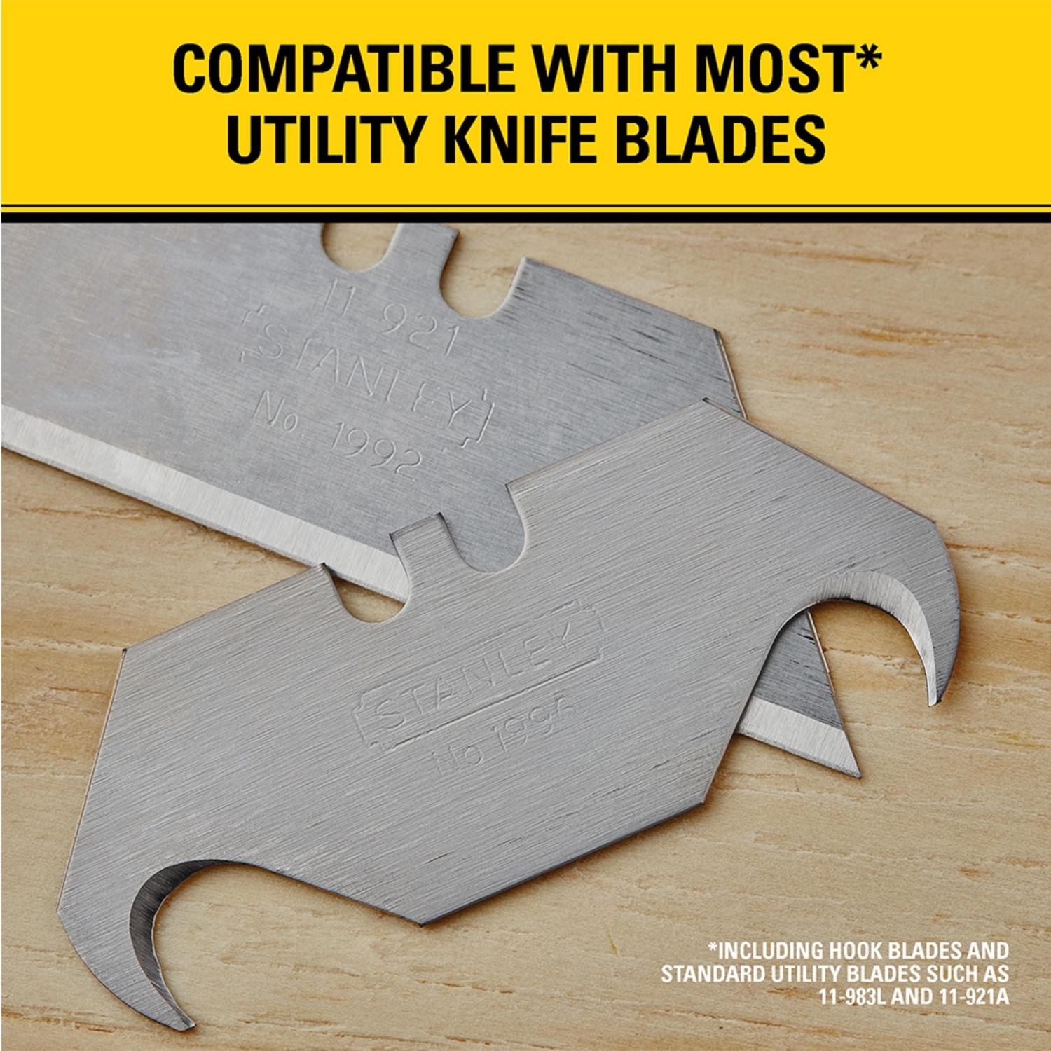Stanley QuickChange 6-3/8 in. Retractable Utility Knife Gray 1 pk