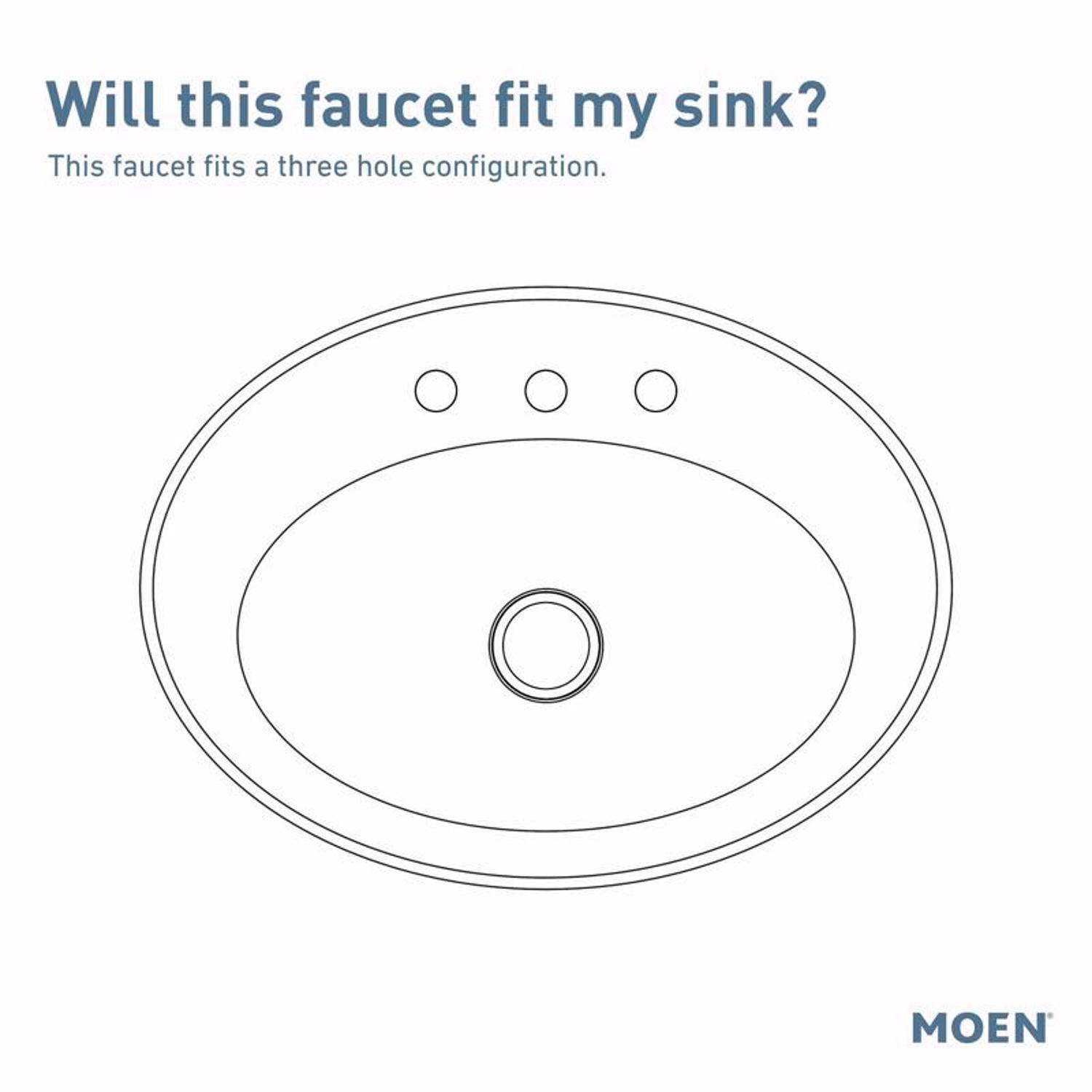 Moen Banbury Brushed Nickel Traditional Bathroom Faucet 4 in.