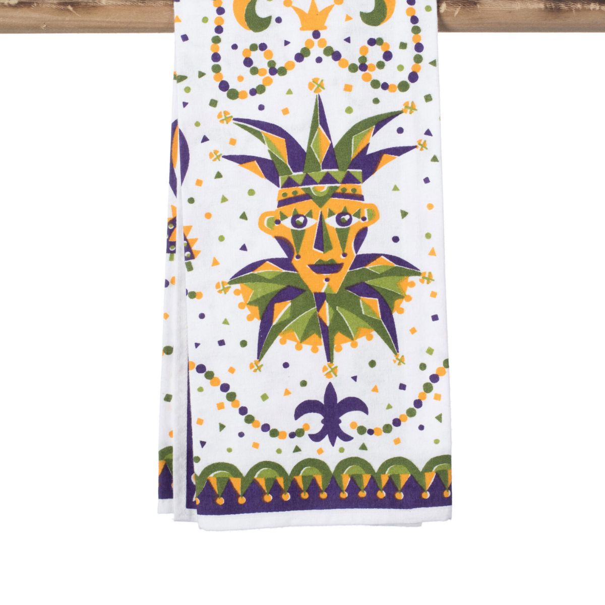 The Parish line Mardi Gras Jester Kitchen Towel