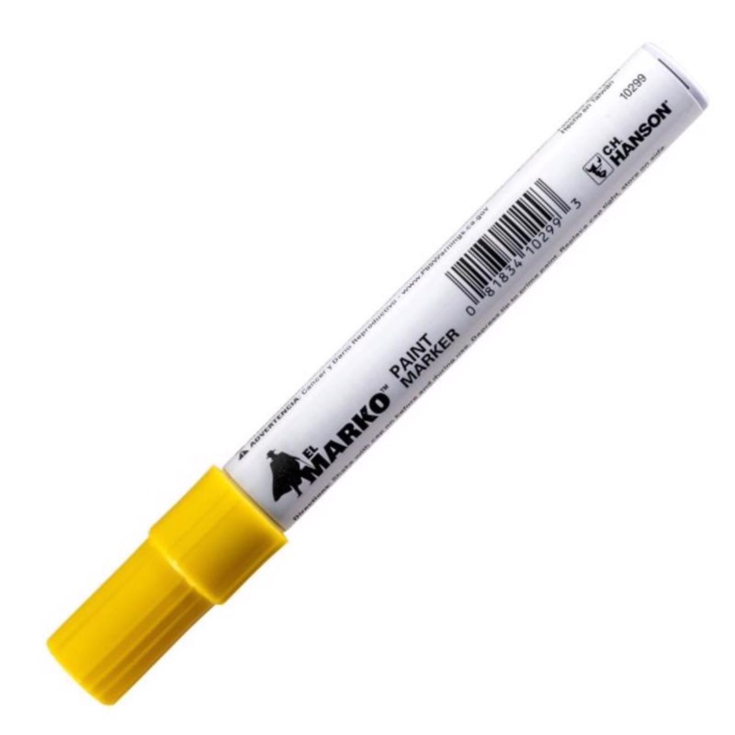 C.H. Hanson El Marko Yellow Valve Tip Paint Marker 1 pc