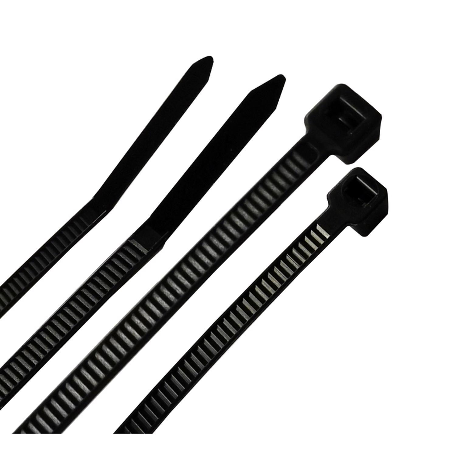 Steel Grip 4 and 8 in. L Black Cable Tie 200 pk