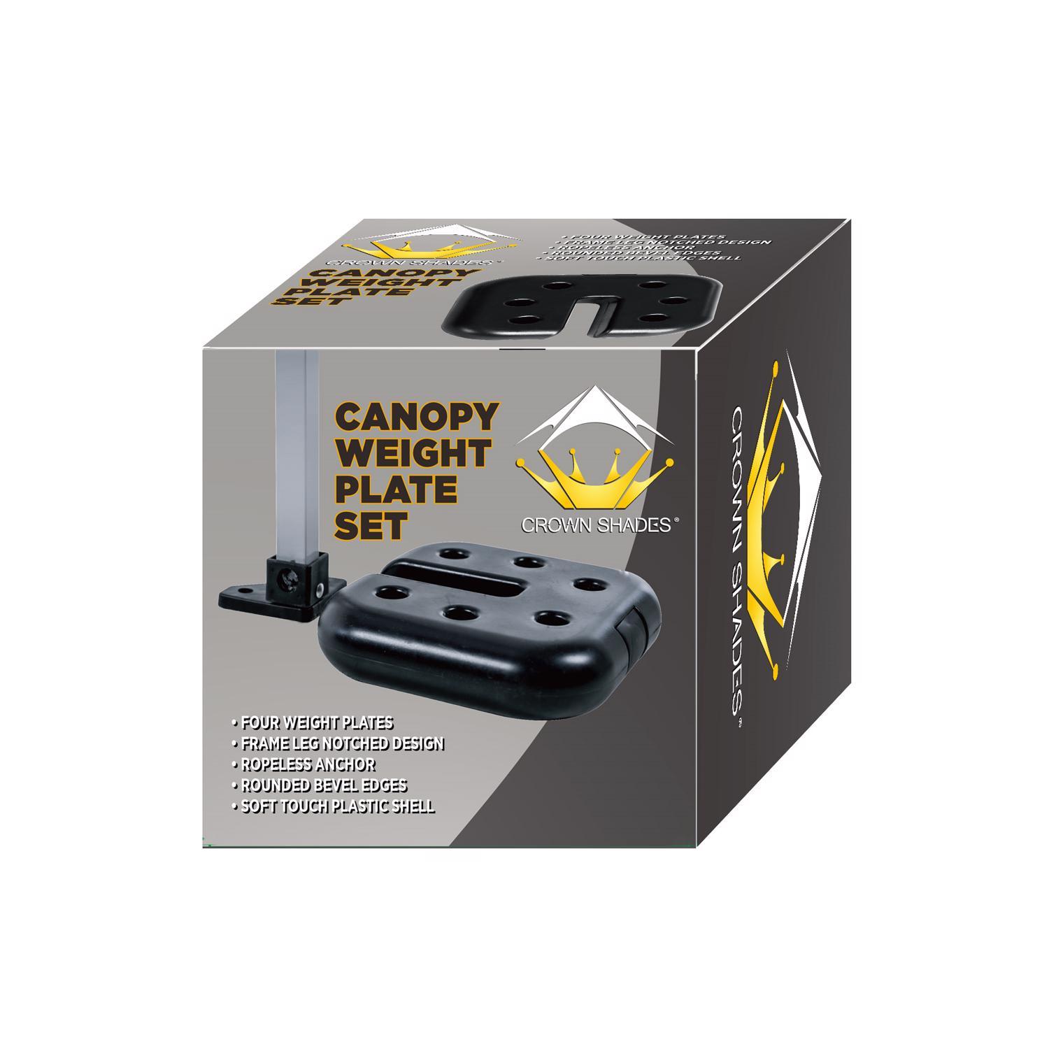 Crown Shade 5 lbs Black Plastic Weight Plate