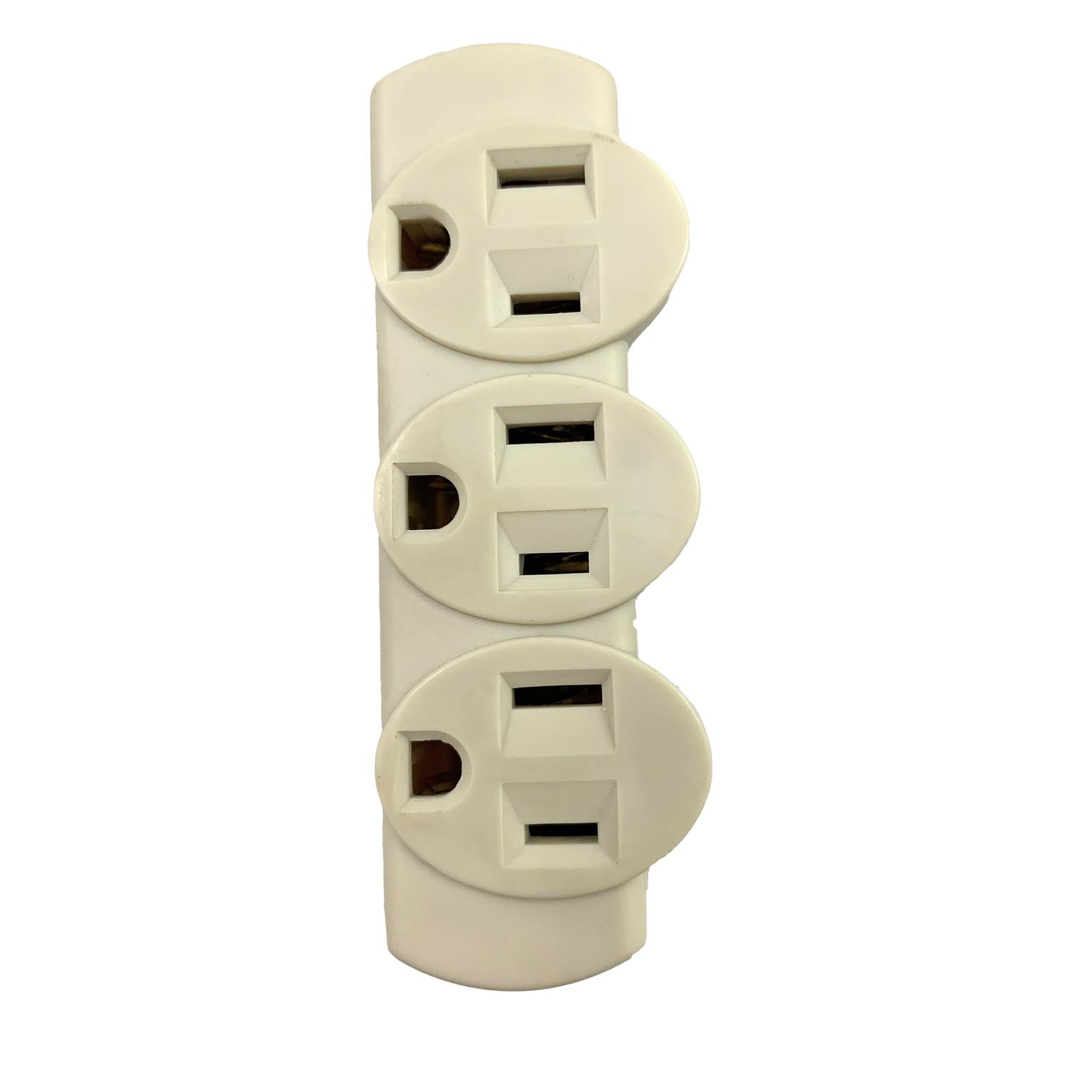 Ace Grounded 3 outlets Adapter 1 pk